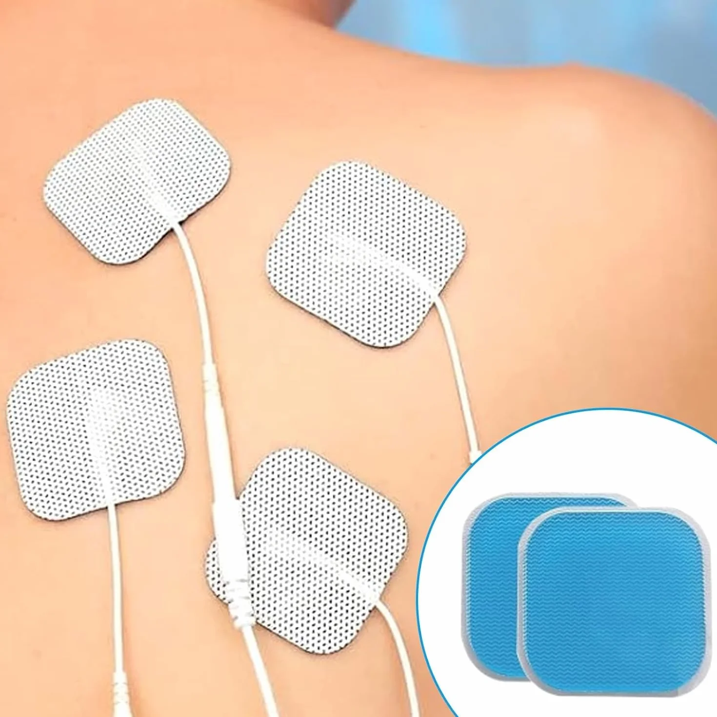 Zestaw podkładek żelowych Beurer EM 59 Heat TENS 45 x 45 mm do stymulacji mięśni