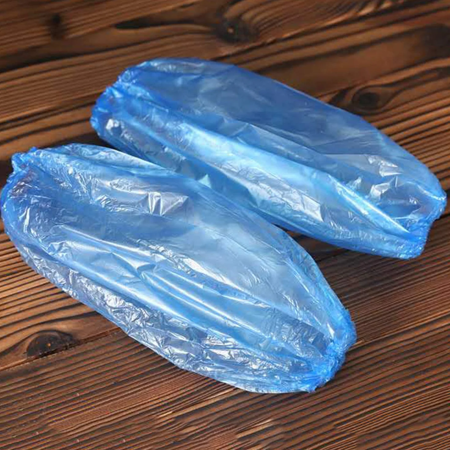 Olgaa 100 sztuk jednorazowych nakładek, niebieski, plastikowy, dorosły, unisex, kobiety, pracujący dorośli, pracownicy służby zdrowia