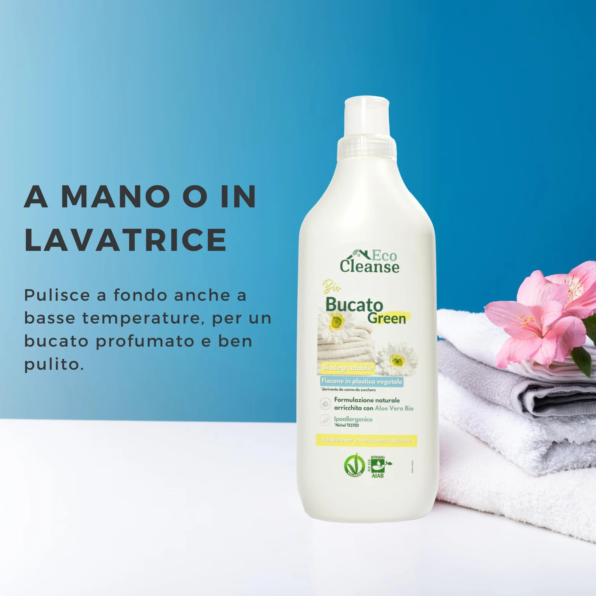 Ekologiczny środek piorący z aloesem Bio – 1 l