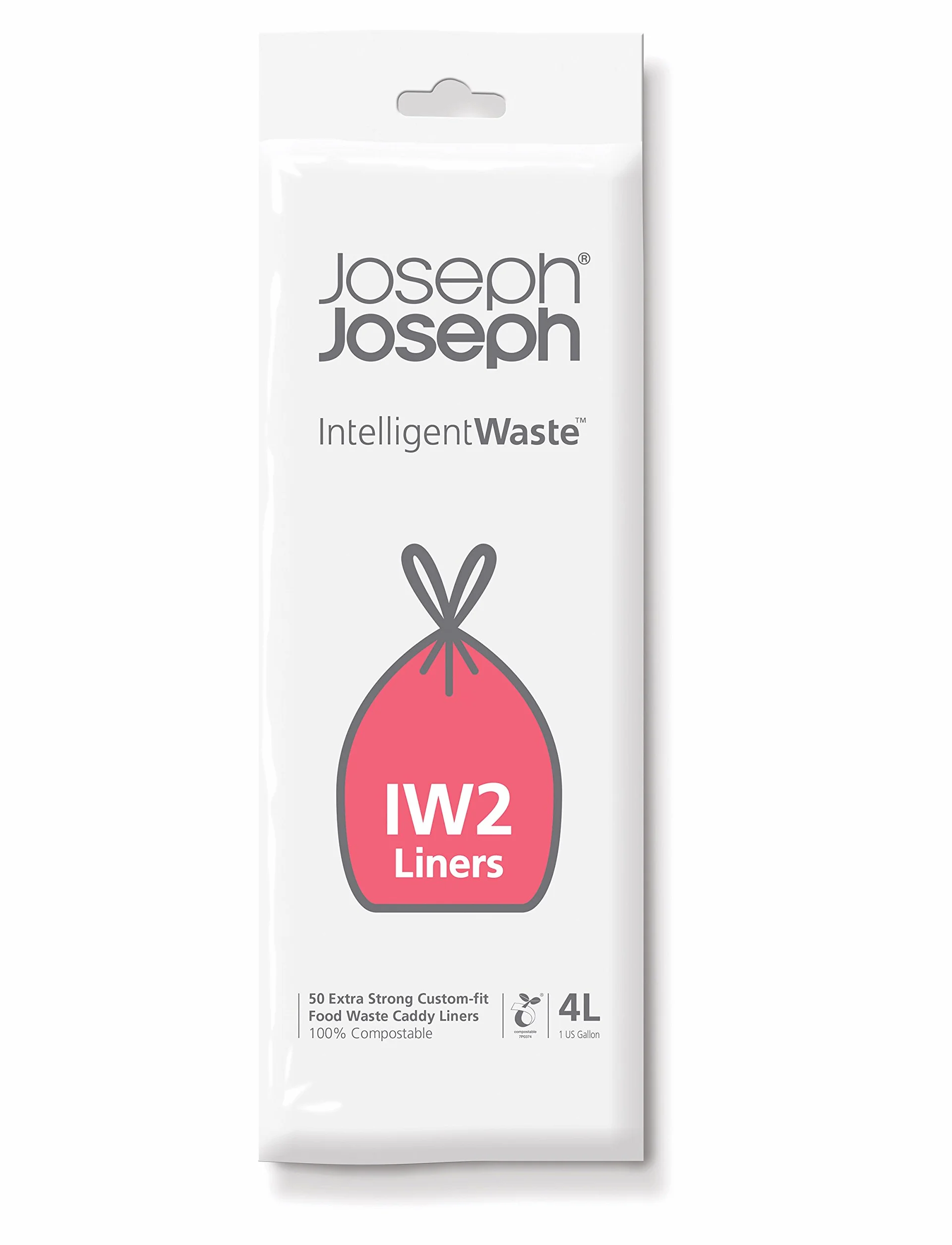 Joseph Joseph Iw2 Worki na Śmieci, Przezroczysty, 4 l