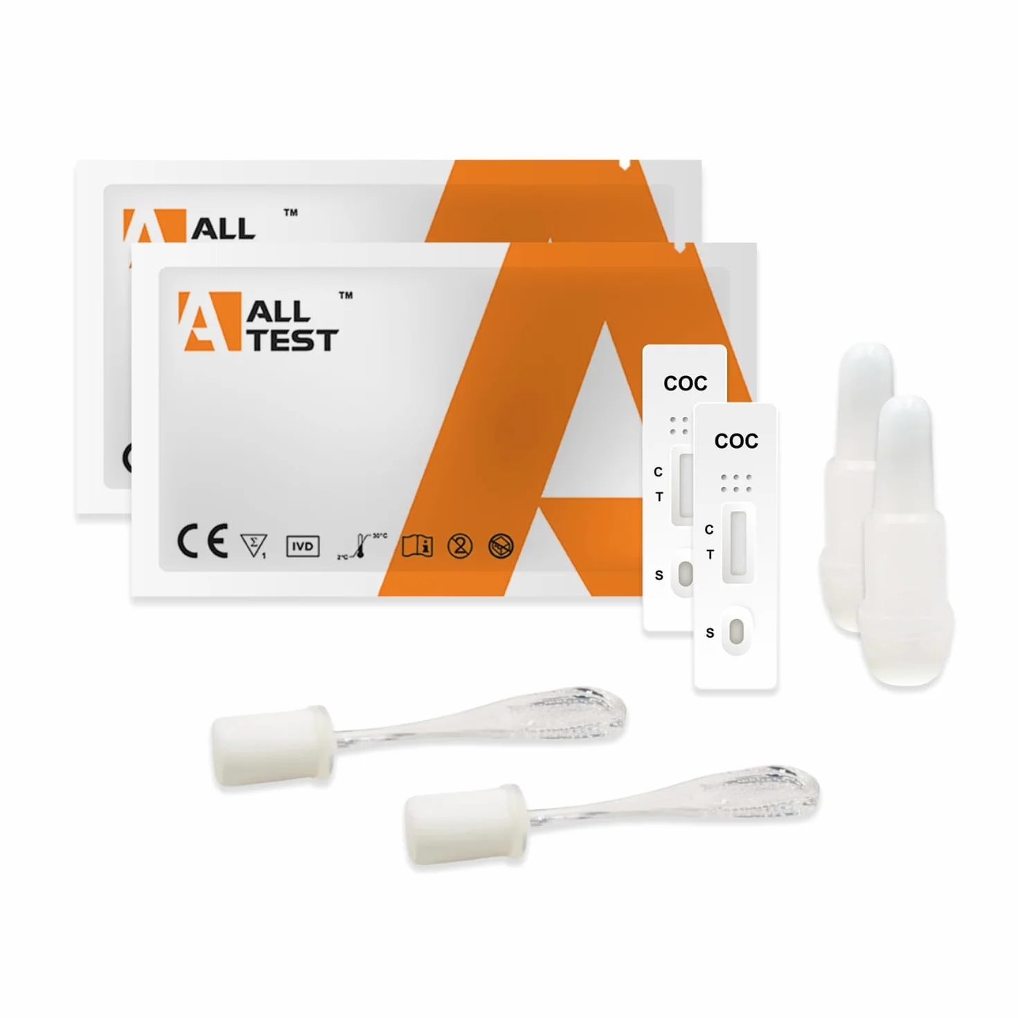 2 testy narkotykowe Alltest Kokaina ślinowa 20 ng/ml Szybkie testy narkotykowe Testy Przeciwnarkotykowe Testy Drug Test Toksykologiczny Test Test Toksykologiczny Pełna Stish Coca Test śliny