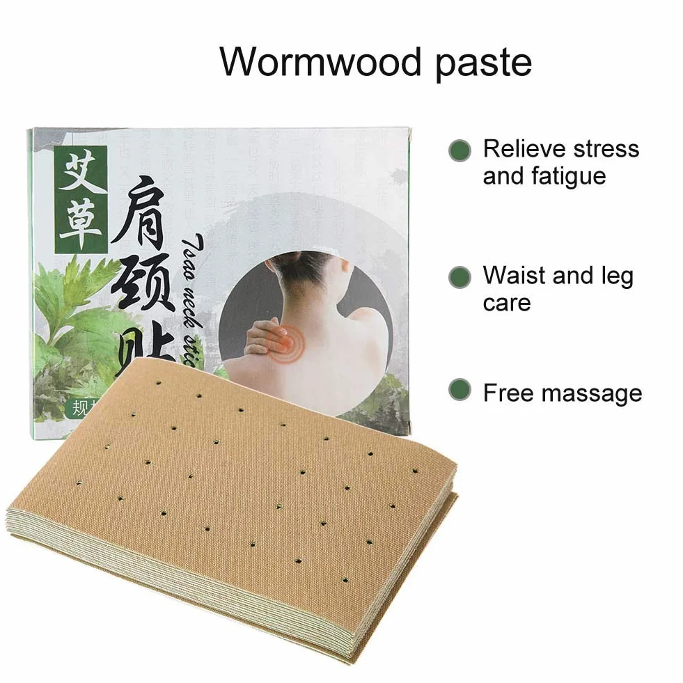 Naklejka Moxibustion, plaster łagodzący ból, 20 części/pudełko, samorozgrzewająca się łatka łagodząca ból, plaster rozgrzewający do łagodzenia bólu karku, ramion i pleców