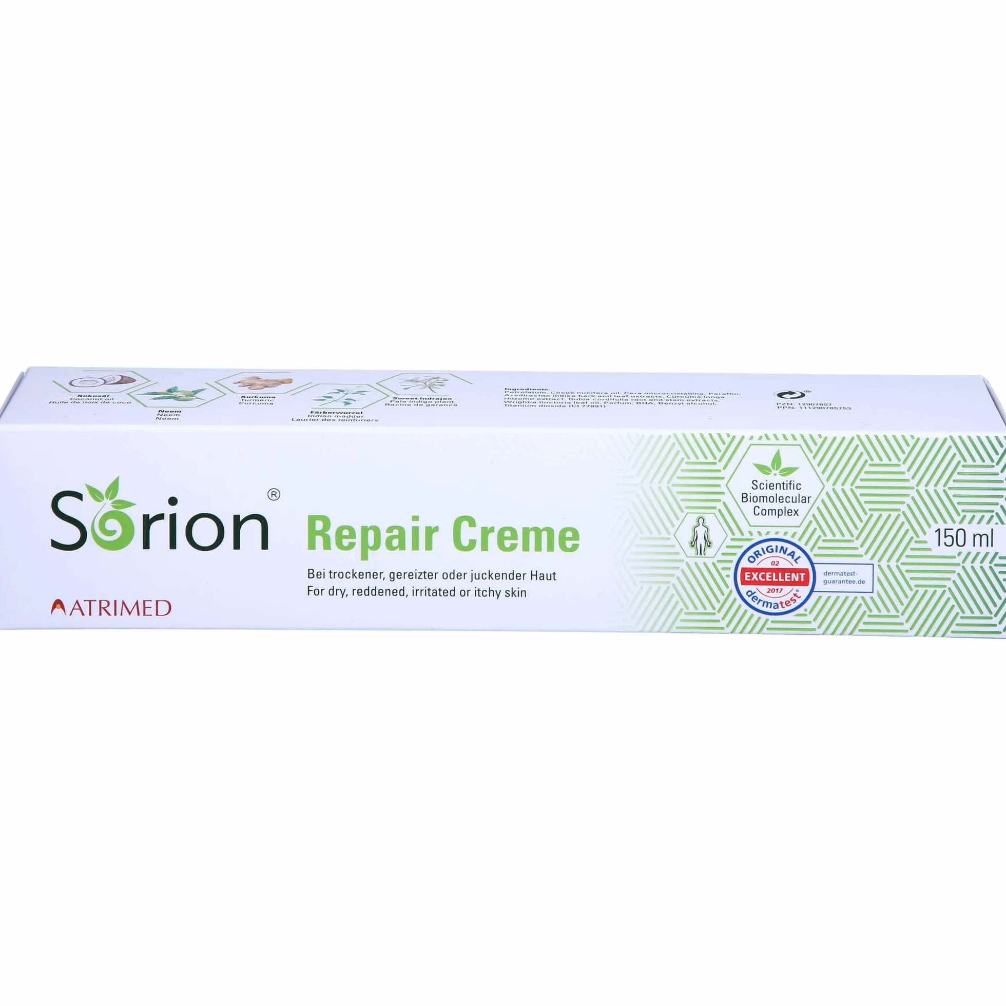 Sorion krem na łuszczycę, atopowe zapalenie skóry, egzemę, dla suchej skóry, do intensywnej pielęgnacji skóry, 150 ml