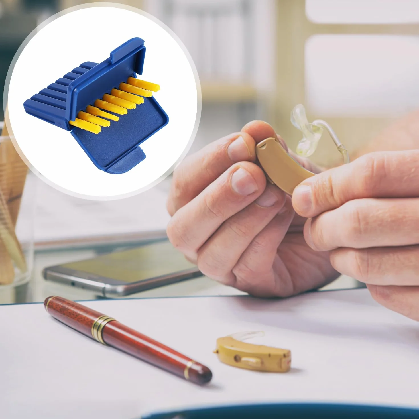 40 Sztuk Filtrów do Aparatów Słuchowych Starkey, Plastikowe Filtry Woskowiny do Aparatów Słuchowych Praktyczne Narzędzia do Czyszczenia Aparatów Słuchowych do Aparatów Słuchowych Starkey
