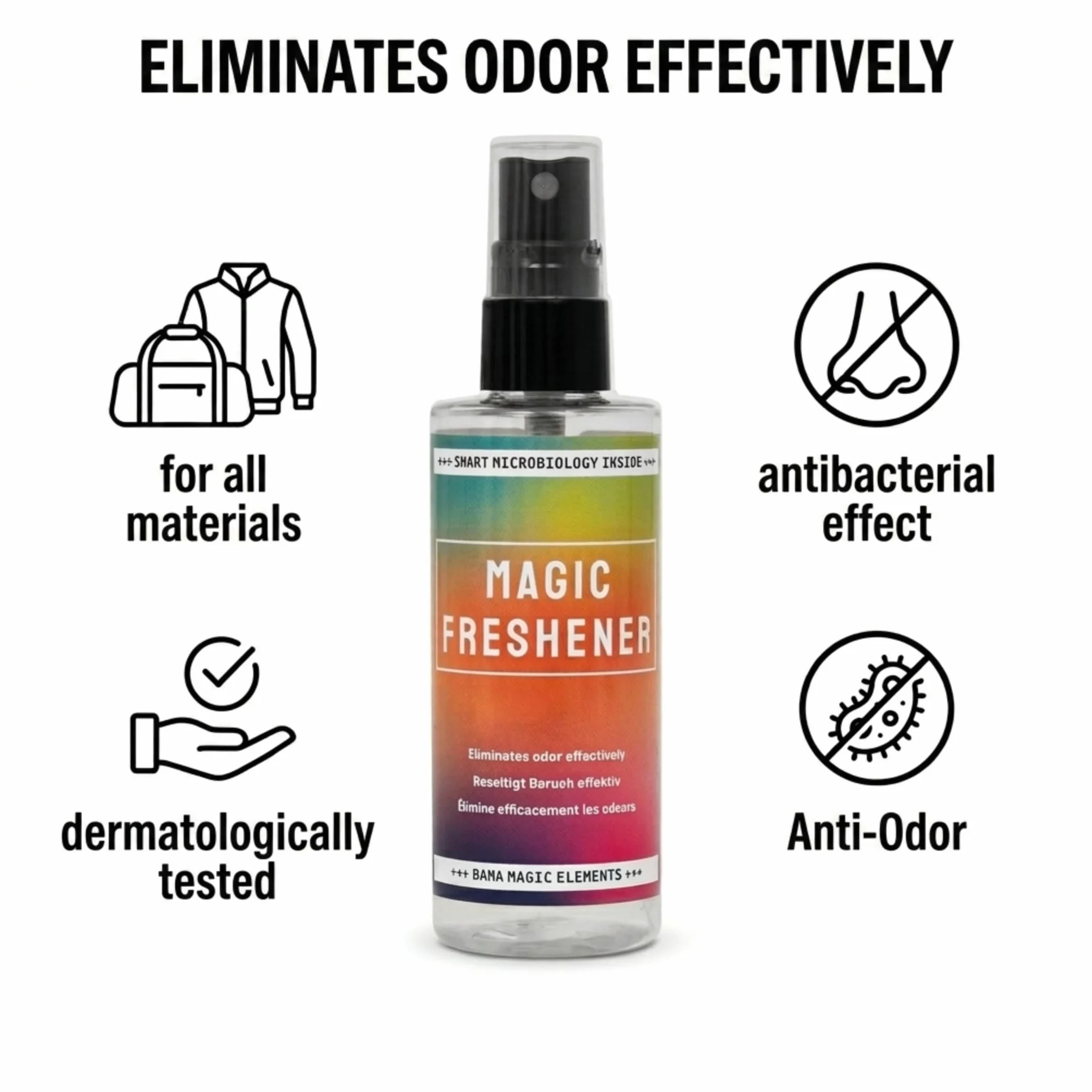 Bama Magic Freshener, biodegradowalny dezodorant do butów i tekstyliów, skutecznie przeciwdzia?a wszelkim zapachom w butach, na tekstyliach i wielu innych, d?ugo dzia?aj?cy, testowany