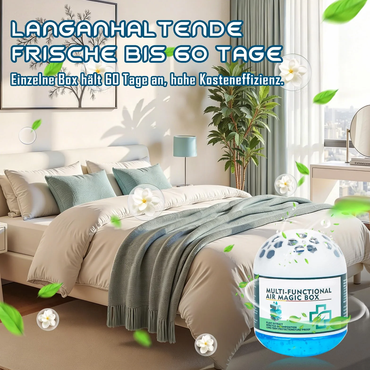 Magiczne pudełko do oczyszczania powietrza wewnątrz, wielofunkcyjne pudełko Magic Box Long-Lasting Air Purification Dust Removal Magic Box do pomieszczeń domowych i domu, 3 sztuki