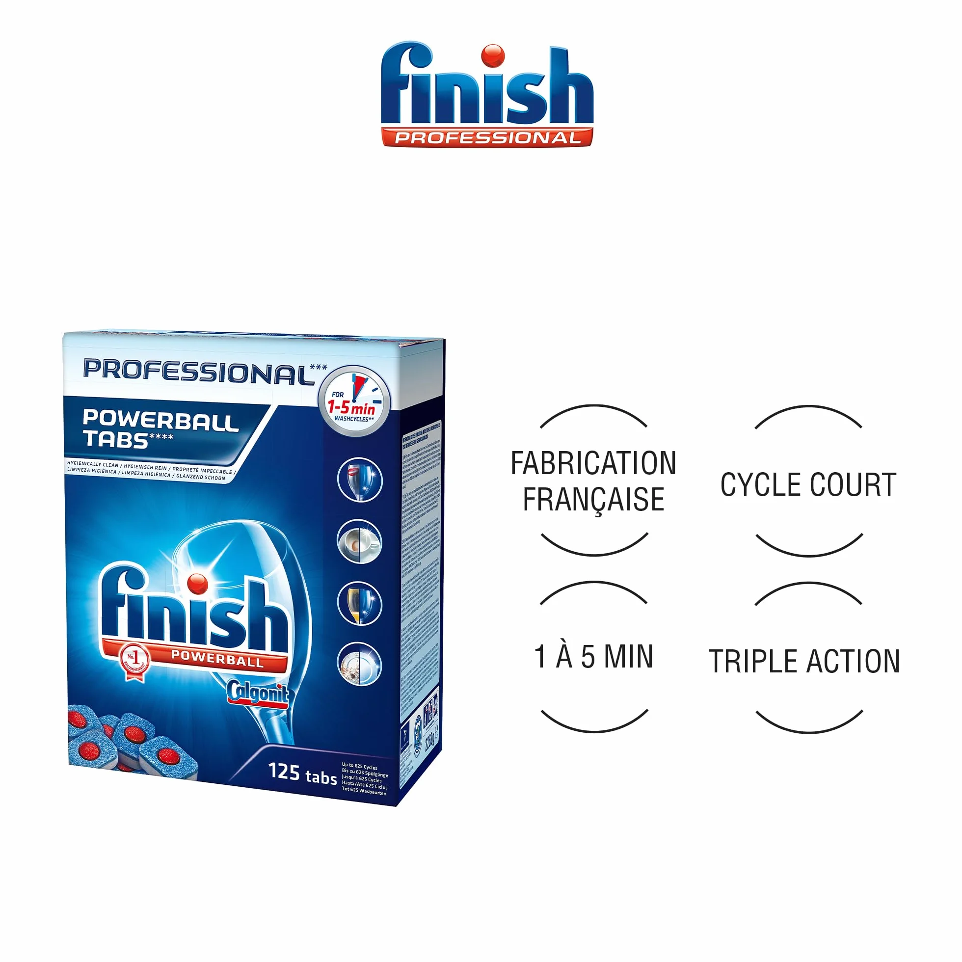 Finish Powerball Tabletki do Zmywarki, 125 Tabletek