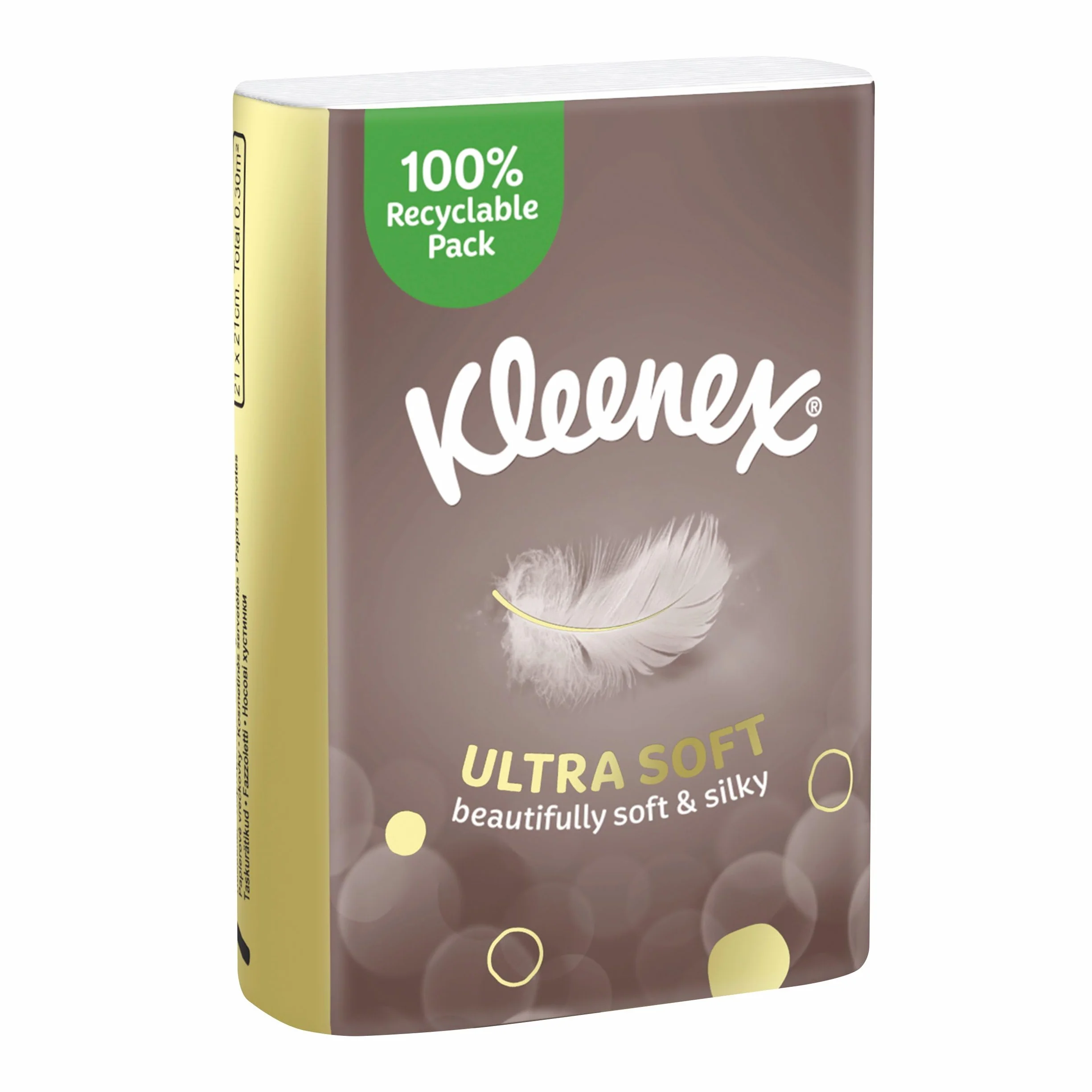 Ultra Soft mini chusteczki higieniczne, bardzo miękkie, 4-warstwowe, 10 x 7 chusteczek, do podróży (piece)