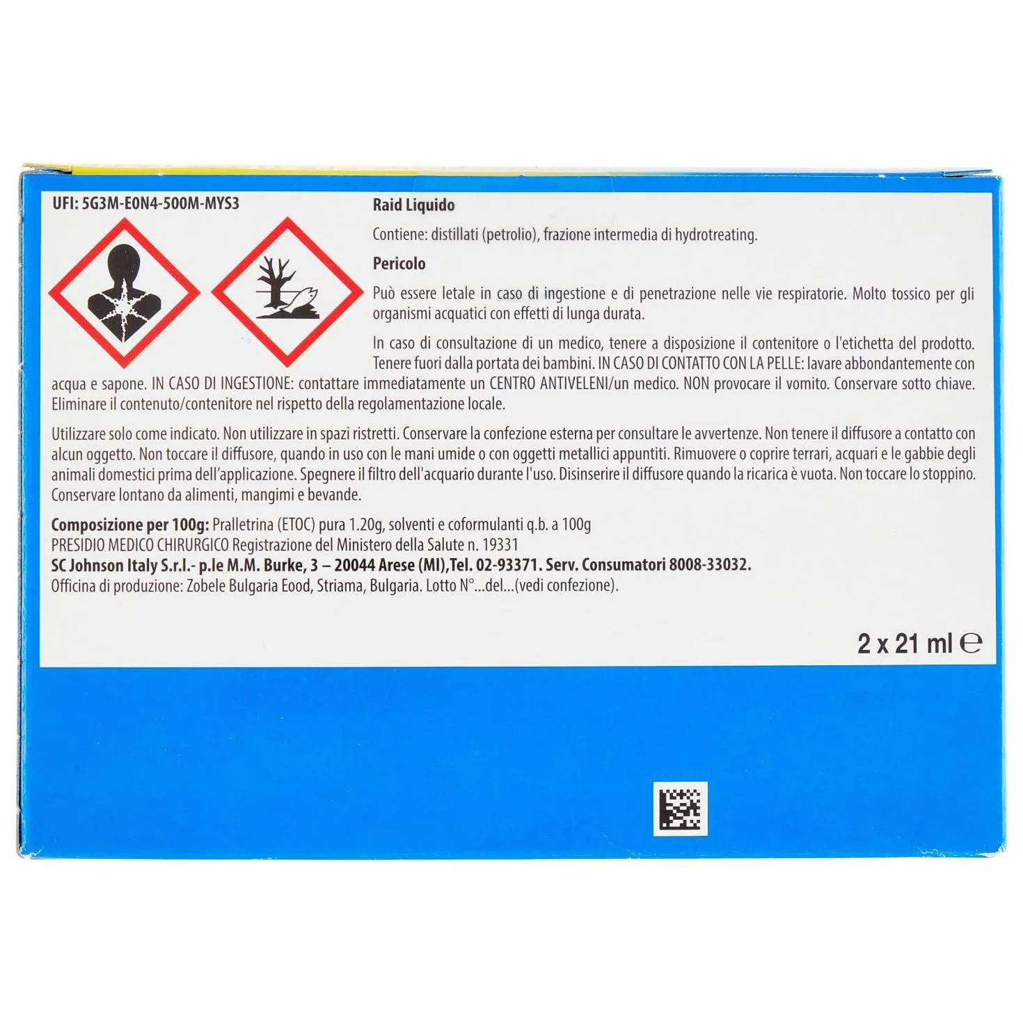 Raid Elektryczny zestaw odstraszaczy komarów 2 dyfuzory 2 wkłady 60 nocy