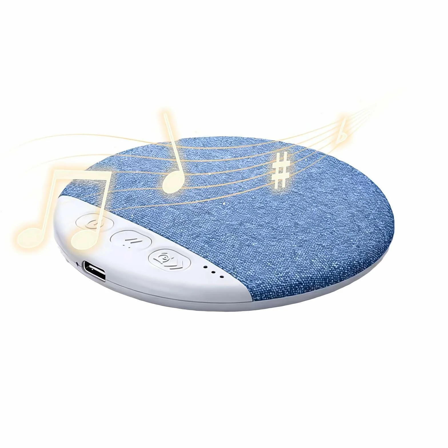 Głośnik Bluetooth do spania mini przewodnictwo kostne biały timer hałasu
