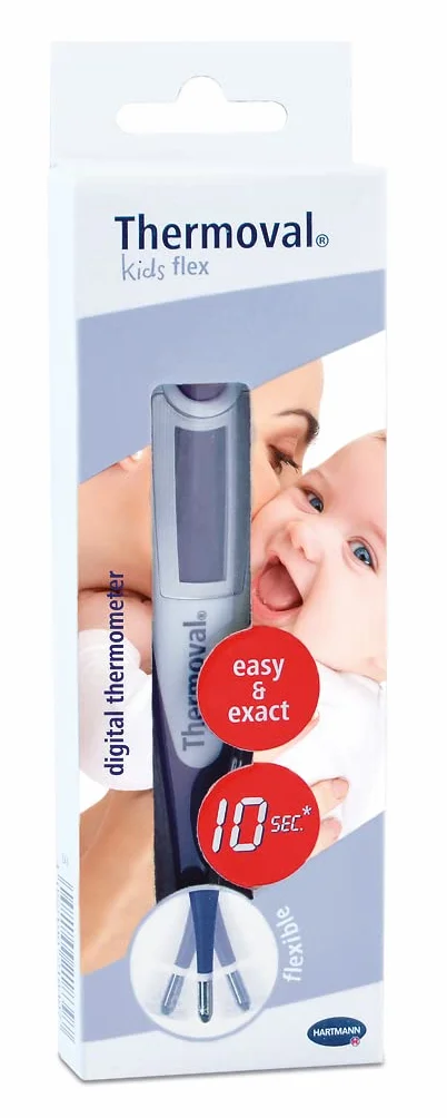 THERMOVAL cyfrowy termometr kliniczny Kids Flex dla niemowląt elastyczna końcówka