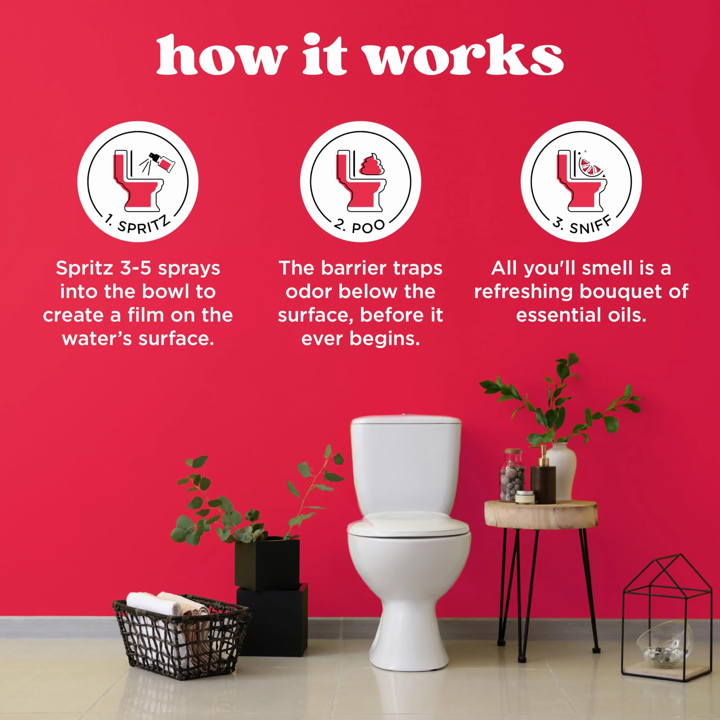 Pourri Łazienkowy odświeżacz powietrza w sprayu, do toalety Before-You-Go Poo-Pourri – jagodowy i jasny dezodorant łazienkowy i olejek eteryczny w sprayu – przybory toaletowe w rozmiarze podróżnym na