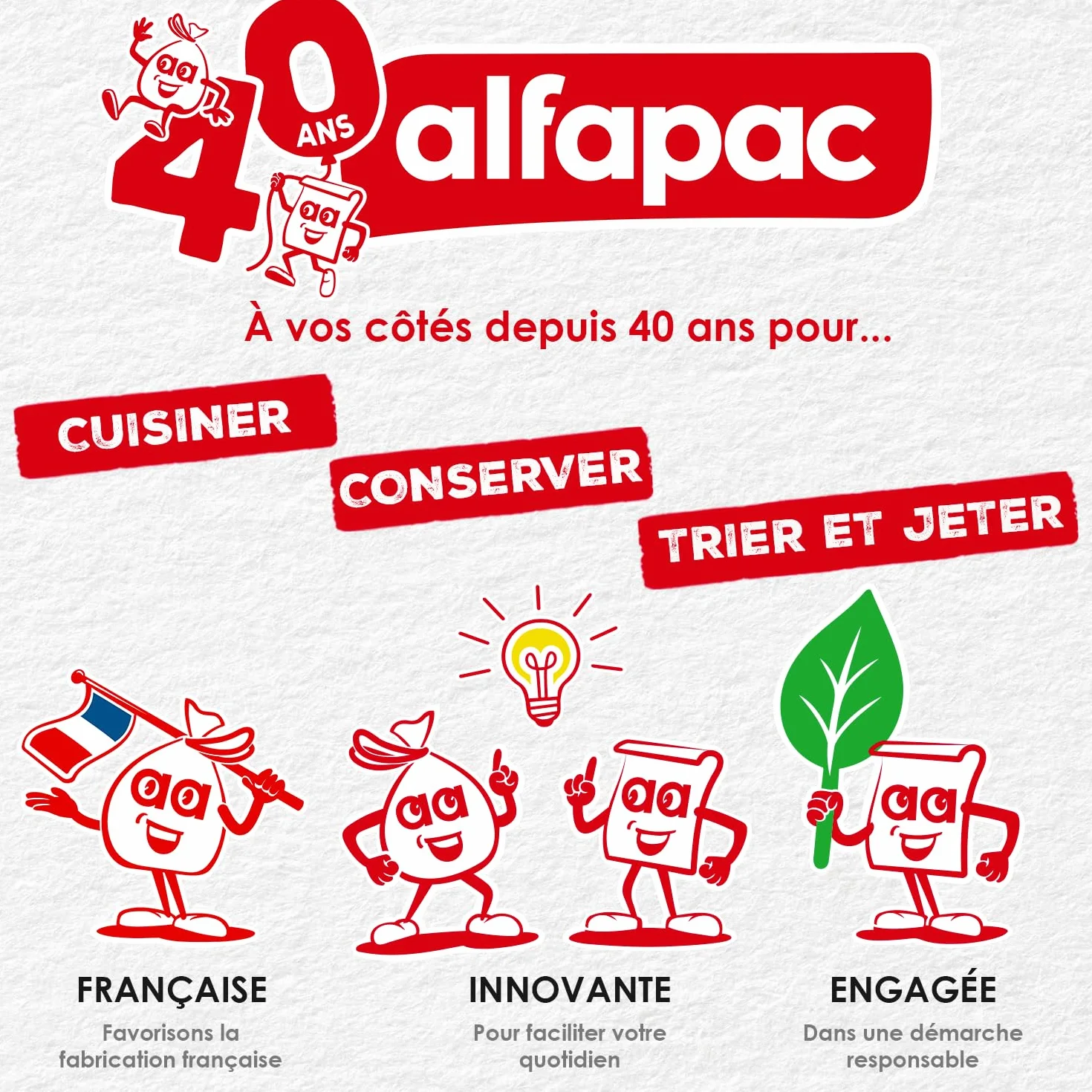 ALFAPAC - Papier do konserwacji wosku roślinnego - Wyprodukowano we Francji