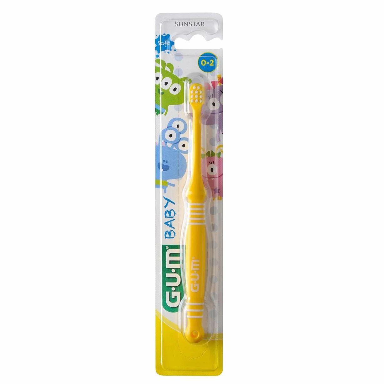 GUM Baby Monster szczoteczka do zębów 3 szt. opakowanie ekonomiczne