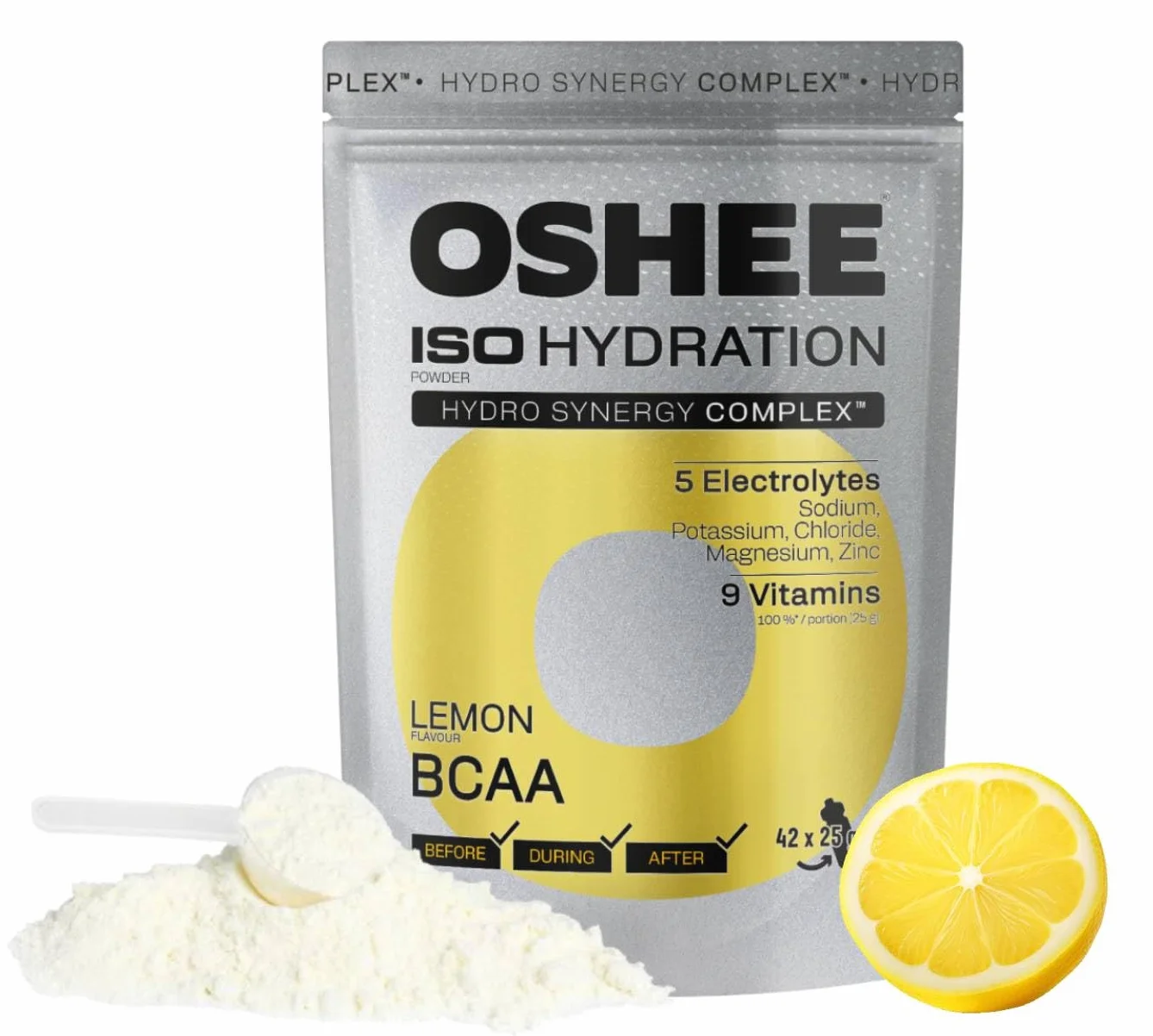 OSHEE ISO Hydration izotonik w proszku Lemon BCAA 1050 g