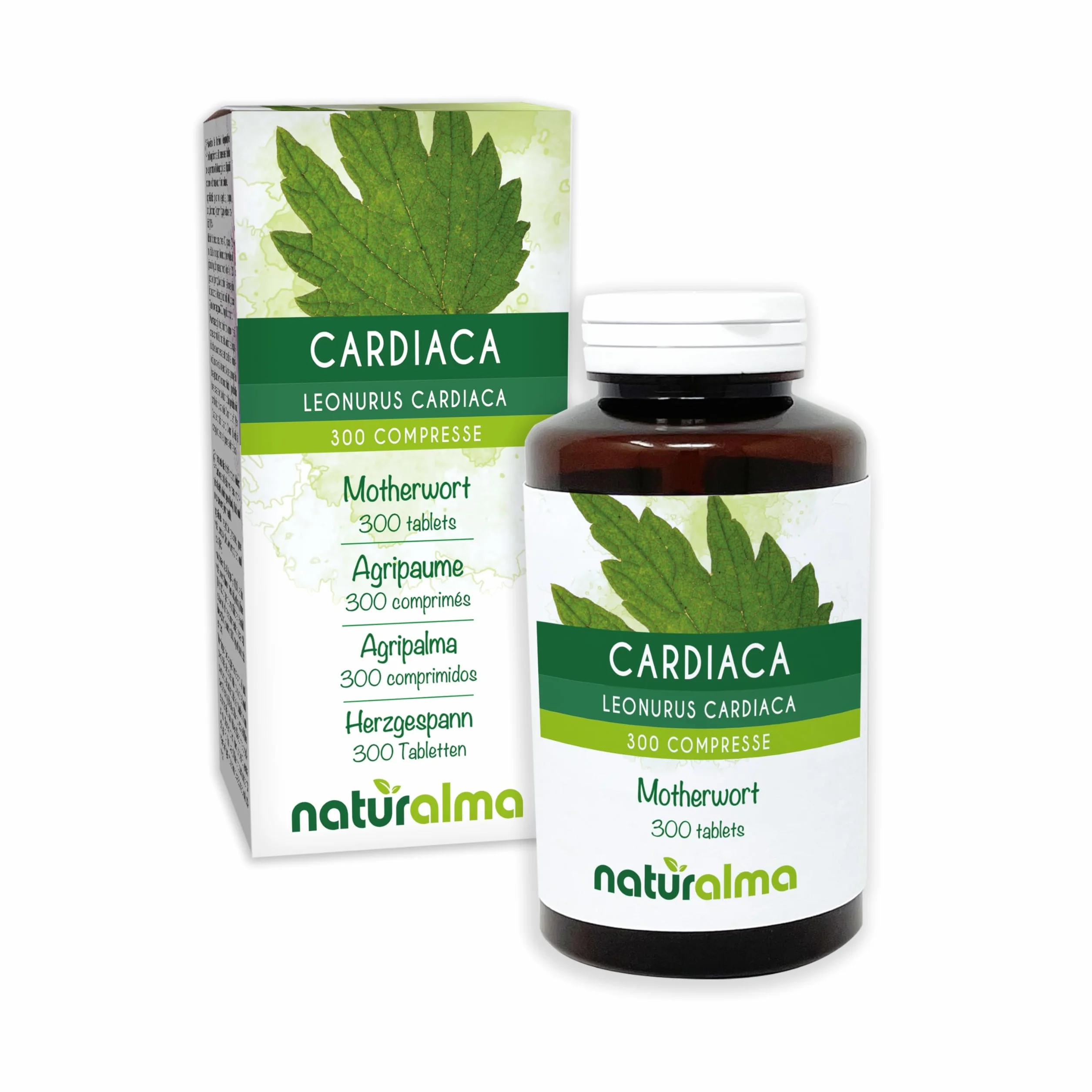 Serdecznik pospolity (Leonurus cardiaca) ziele z kwiatami Naturalma - 150 g - 300 tabletek - Suplement diety - Naturalne i Wegańskie