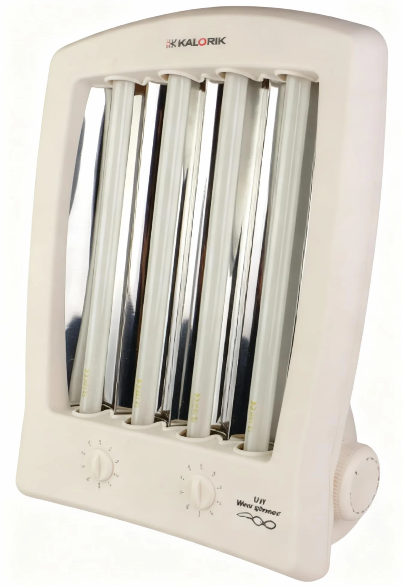 Kalorik GB1004R domowe solarium do opalania twarzy i dekoltu, 4 x 15 W, lampa do opalania kolagenu, pielęgnuje i regeneruje skórę, opalarka twarzy, w zestawie 2 x okulary przeciwsłoneczne