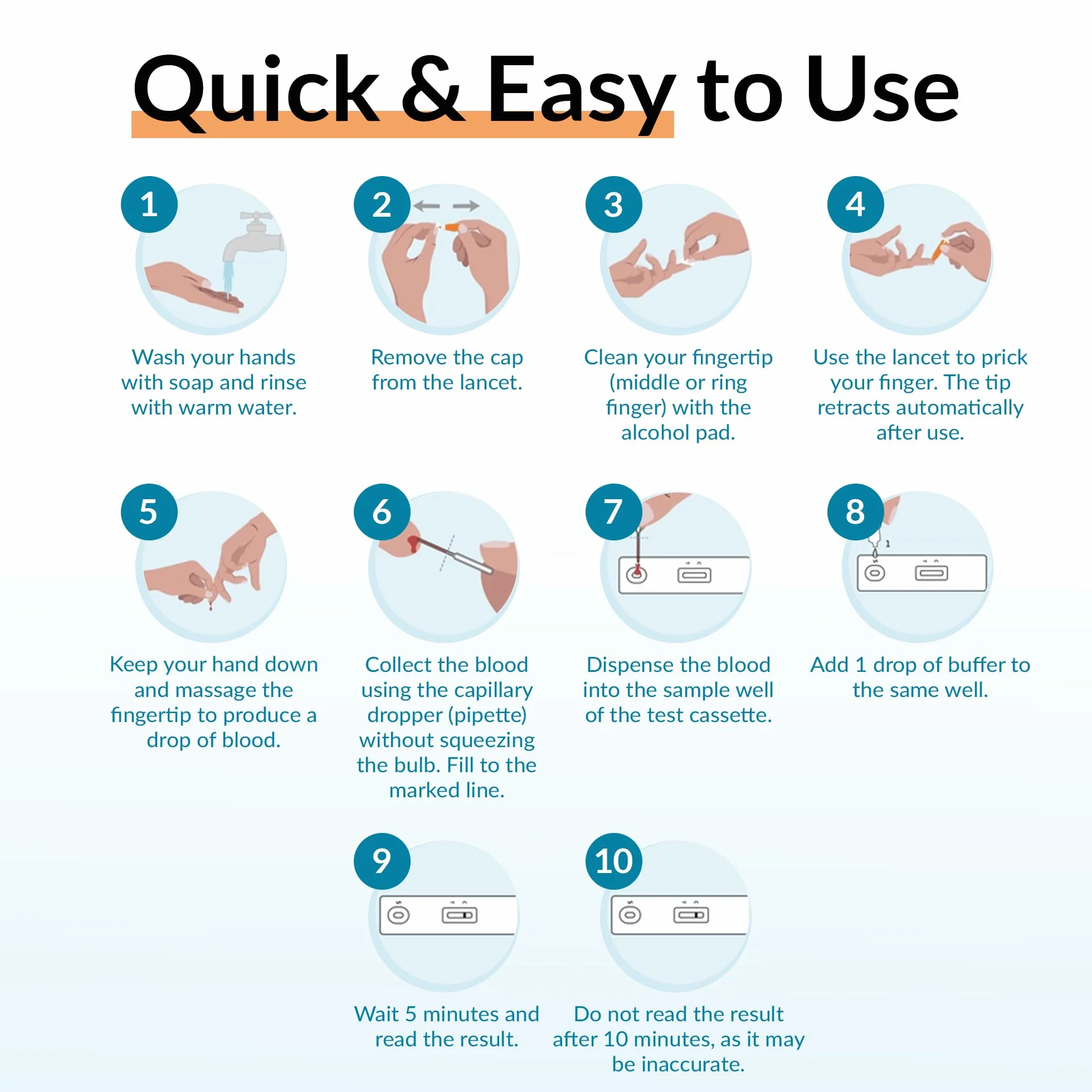 GetTested at Home Test TSH tarczycy 1 test mierzy poziom hormonu stymulującego tarczycę we krwi