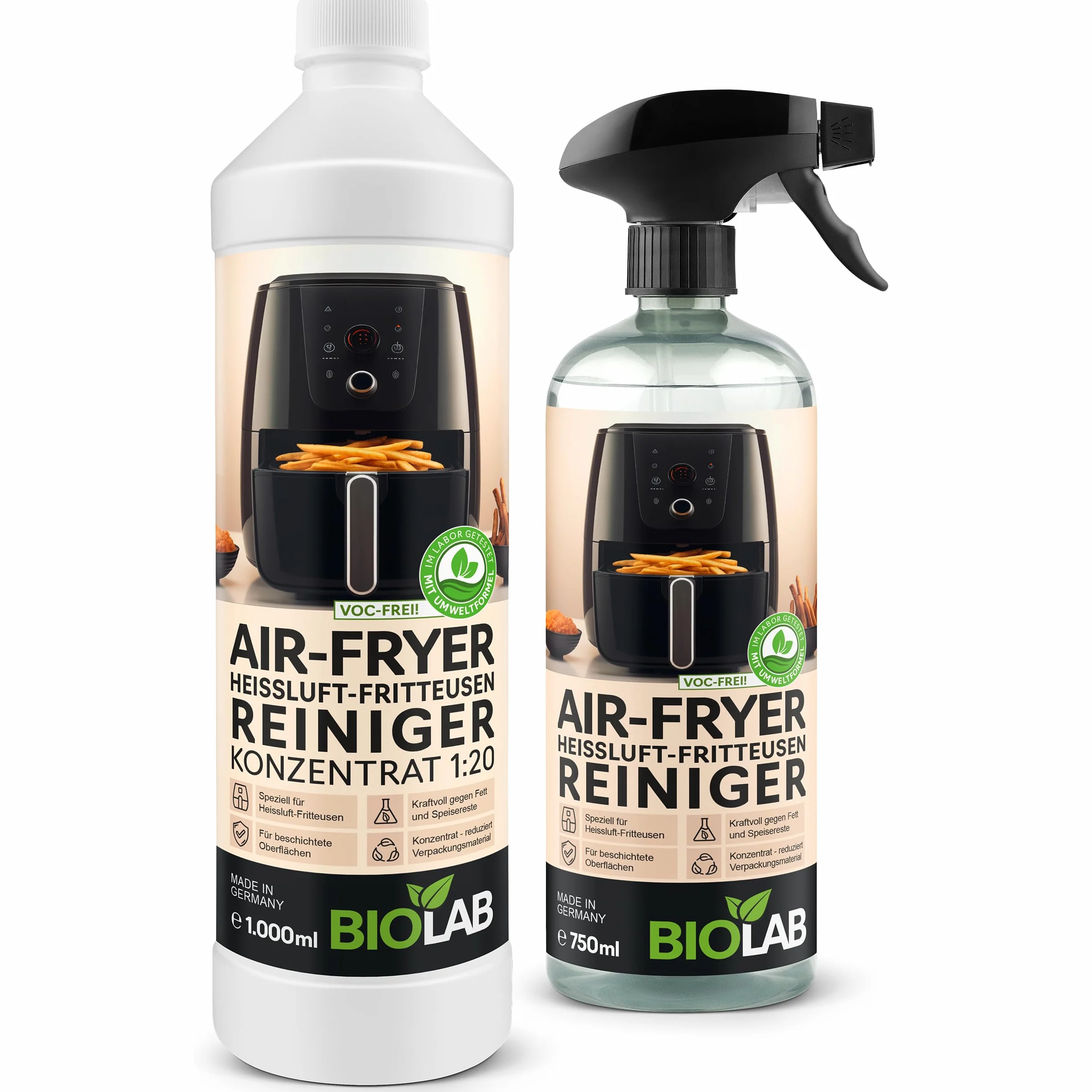 BIOLAB środek czyszczący do Airfryer spray 750 ml koncentrat 1000 ml