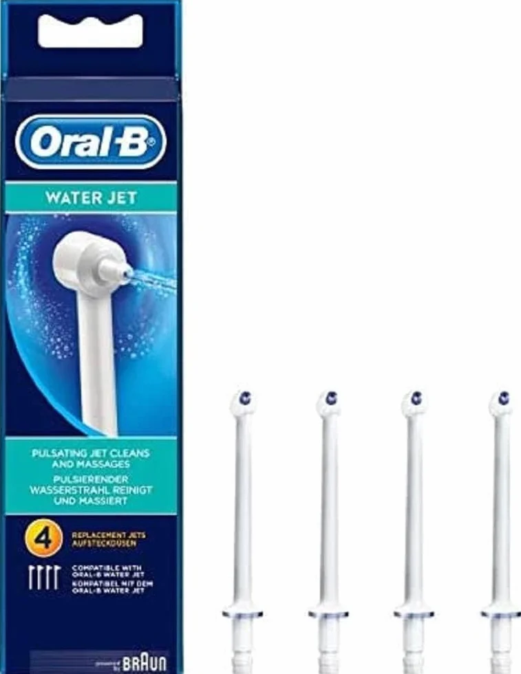 Oral-B WaterJet nakładane dysze do dokładnego czyszczenia i masażu dziąseł, 4 sztuki