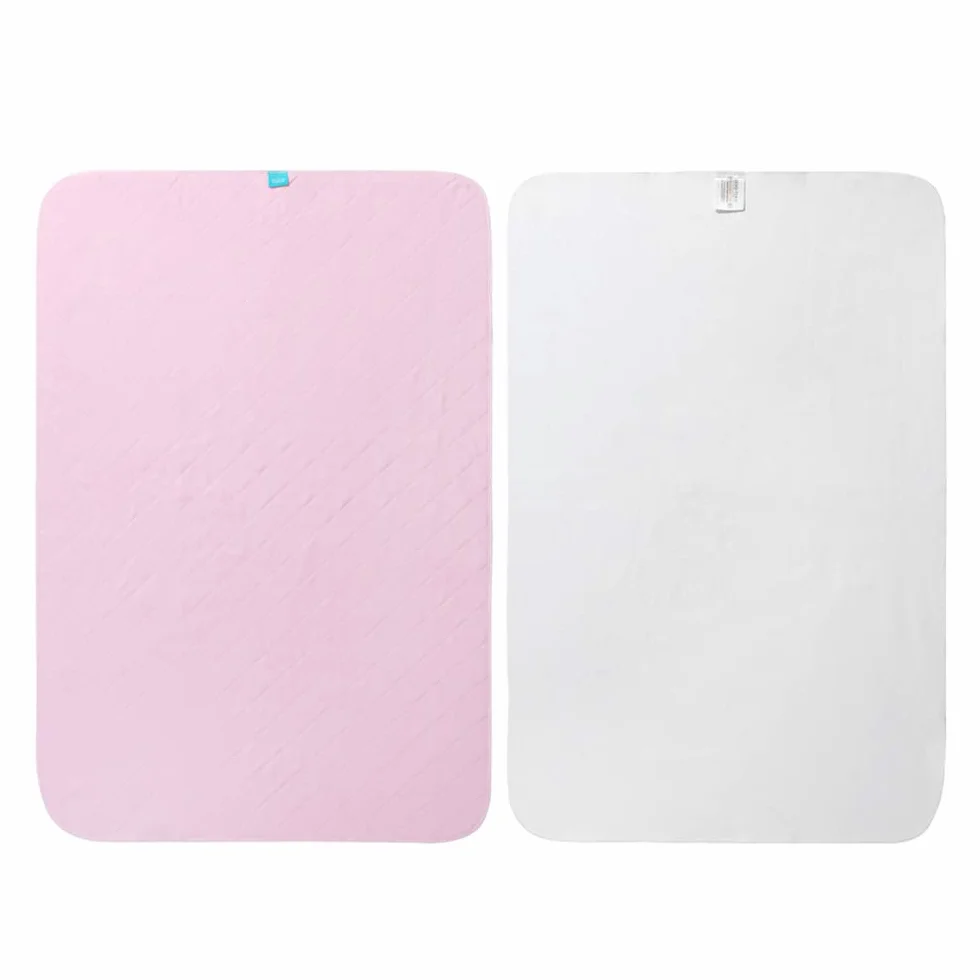 Nieprzemakalne Maty Ochronne na Materac 70x90 cm Różowe Zestaw 2