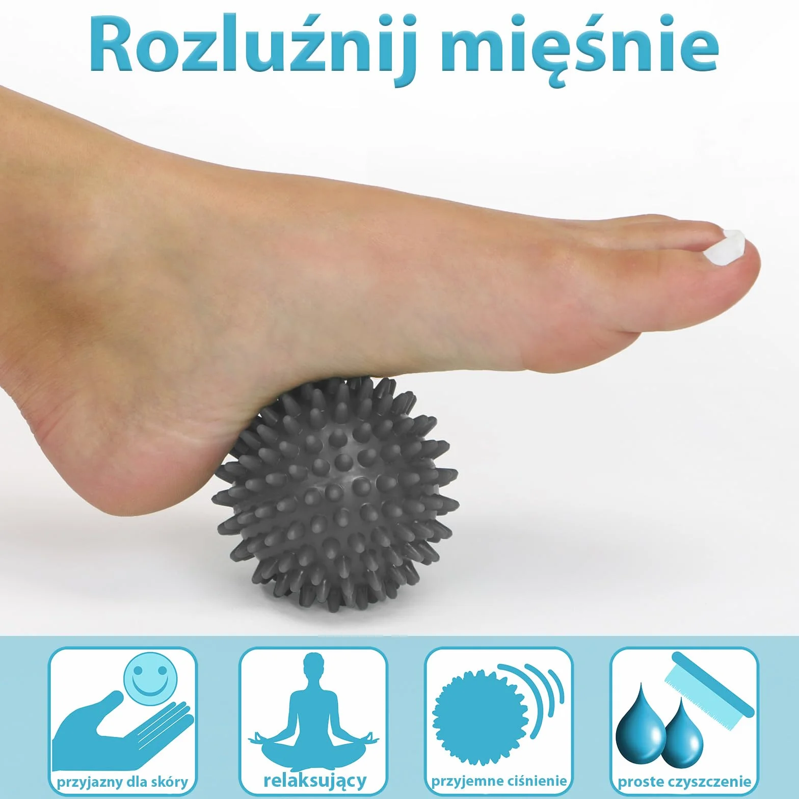 ALPIDEX Piłki do masażu zestaw 5 – piłka z kolcami, lacrosse, peanut i trigger point