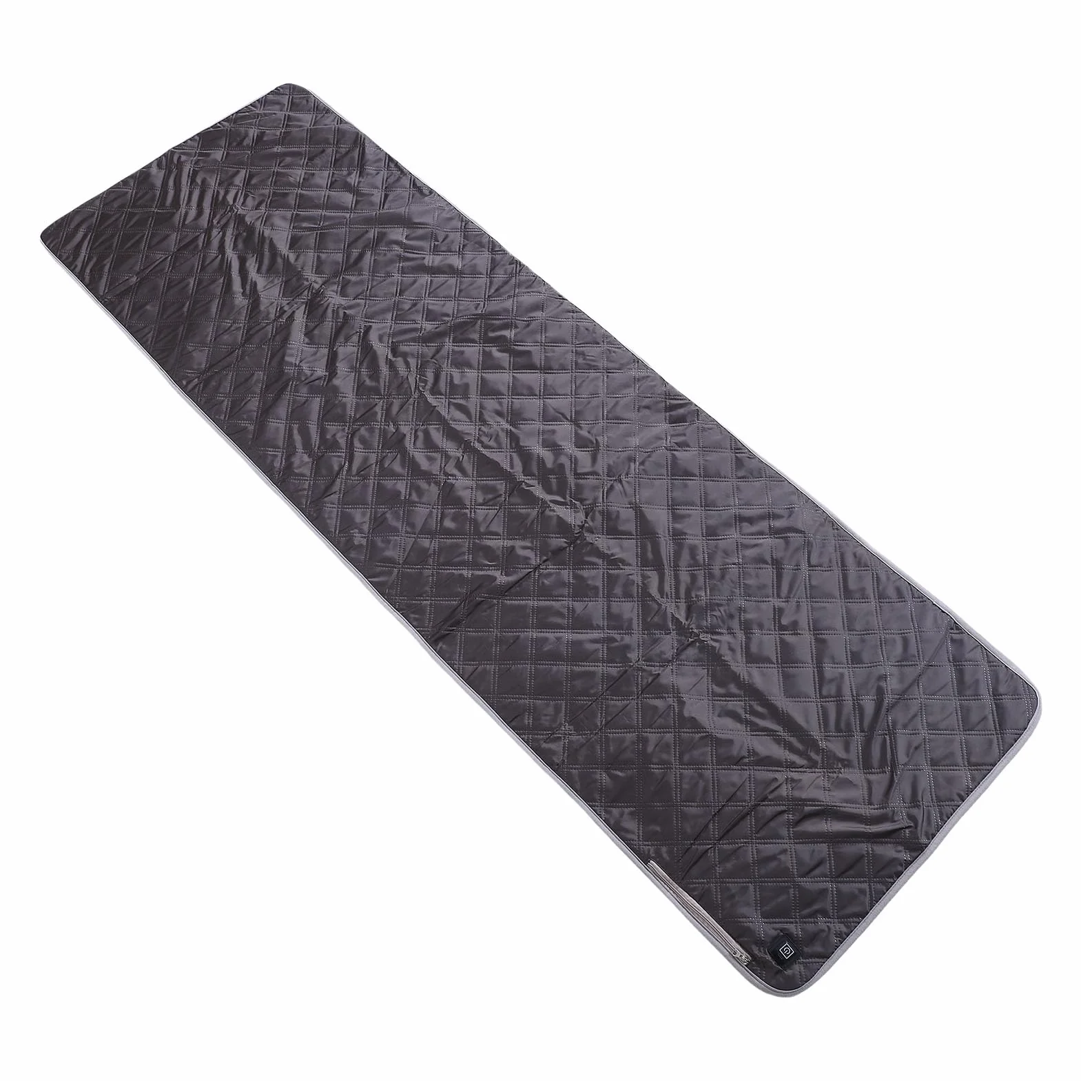 Zunate Podgrzewana Karimata Przytulna 3-poziomowa Podkładka Grzewcza USB do Pieszych Wędrówek Podróżowanie 70,87 X 23,62 Cala Khaki
