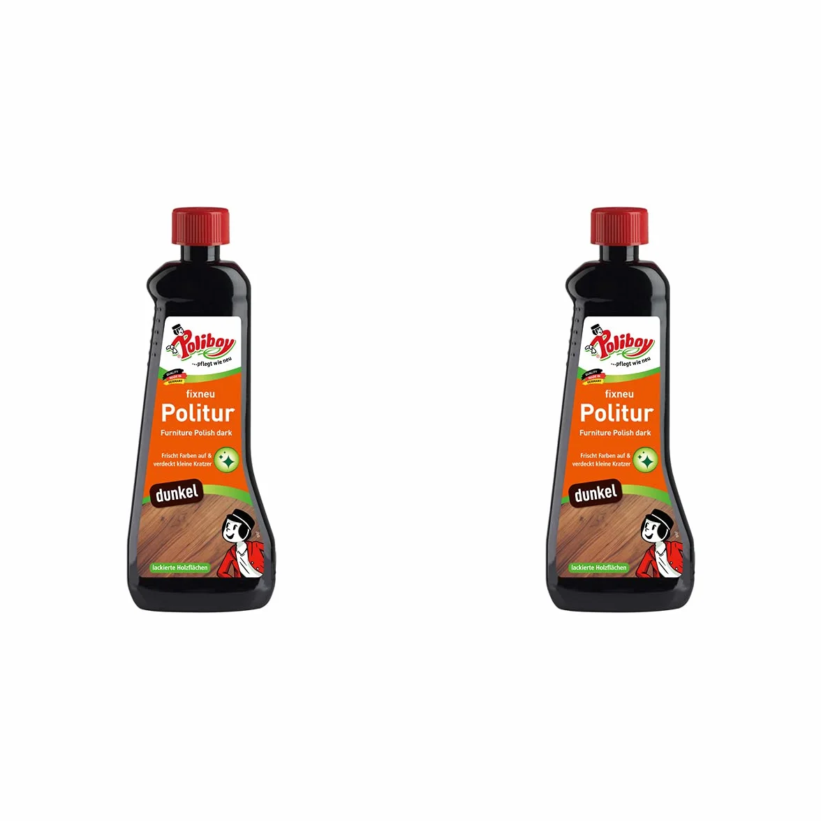 Poliboy Fixneu politura do mebli ciemna 1000 ml (2 x 500 ml) Made in Germany
