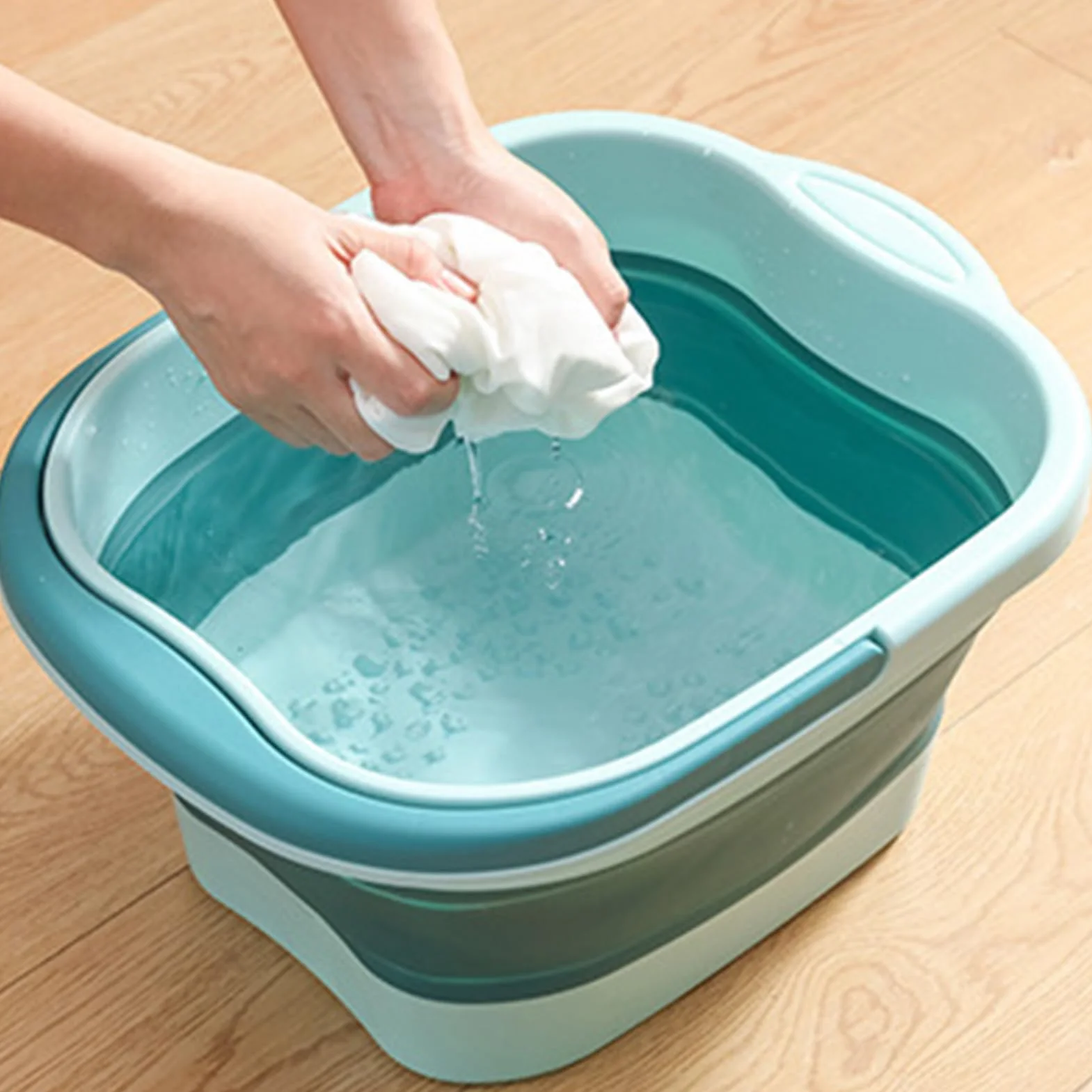 Składana Miednica Do Moczenia Stóp z Masażem, Pedicure Wanna