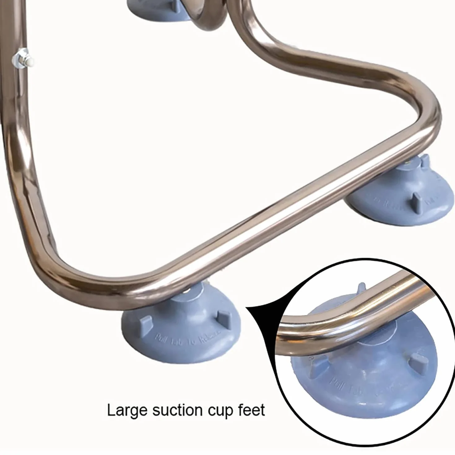 Mobile Stand Up And Sitting Aid, Height-Adjustable Grab Bar For Seniors, 4 Handles, Suction Cup, 136 Kg Load