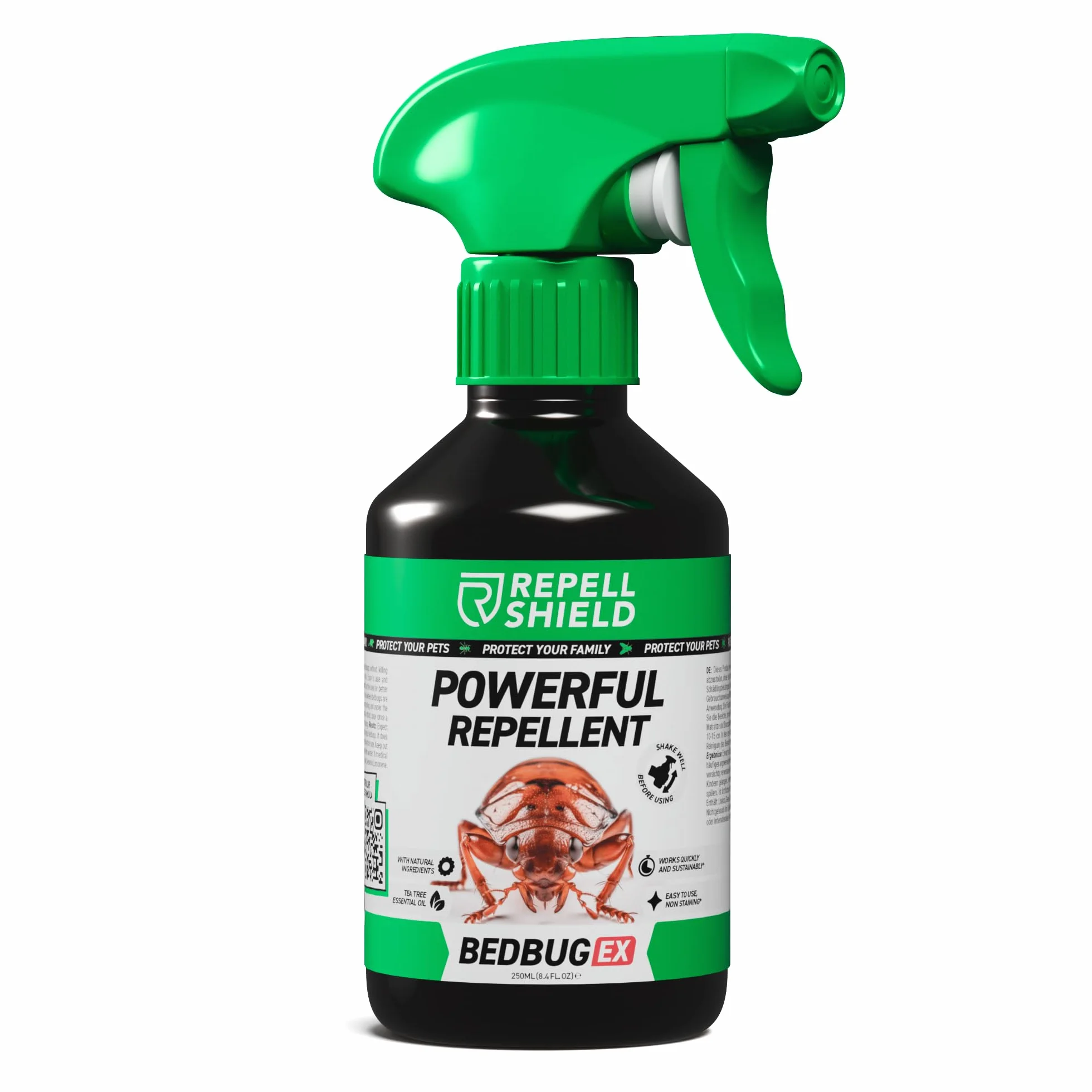 RepellShield Natural Anti Bed Bug Spray 250ml środek przeciwko pluskwom