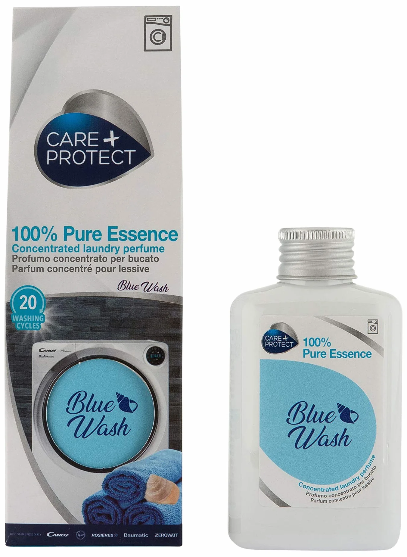 Care + Protect Blue Wash perfumy do prania skoncentrowany zapach 100 ml