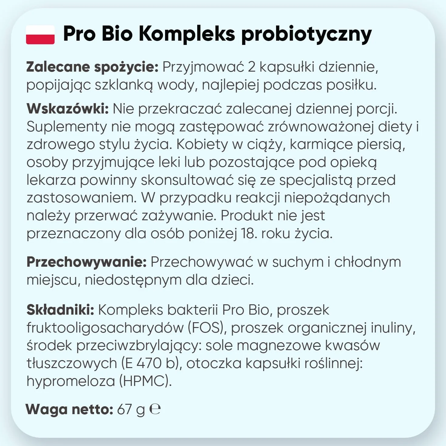Prebiotyki i probiotyki jelitowe 120 kapsułek 60 miliardów CFU z inuliną i FOS dla wegan bez laktozy i GMO