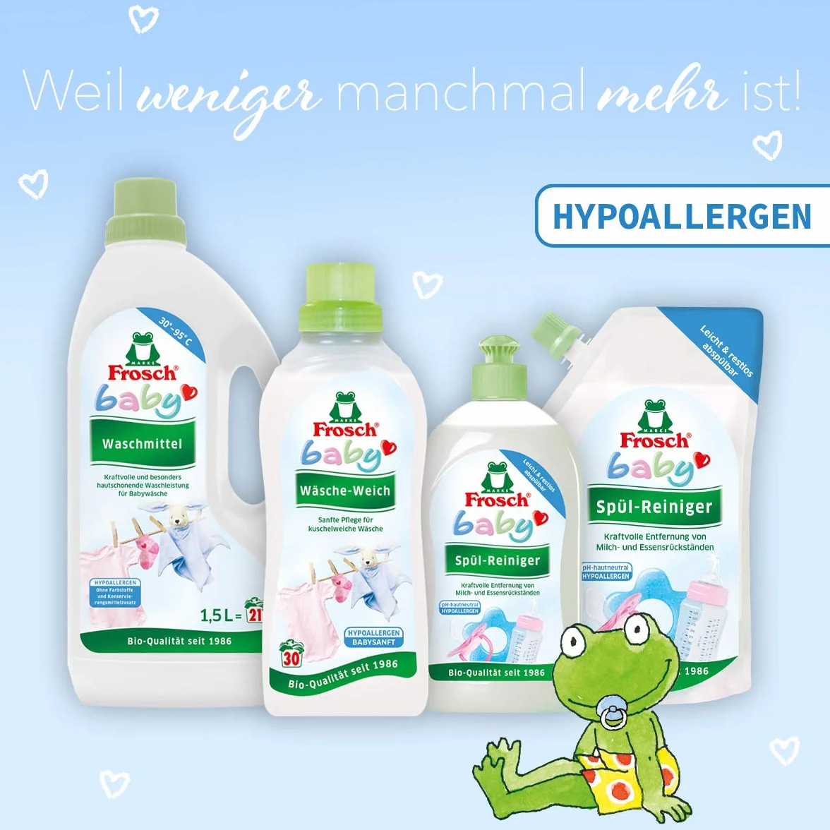 Frosch worek uzupełniający do czyszczenia naczyń dla niemowląt 500 ml