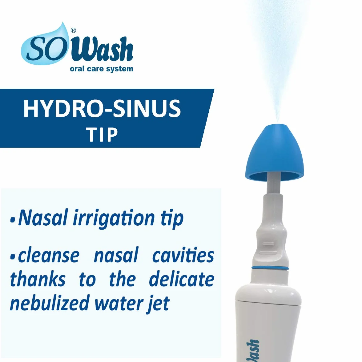 SoWash Hydro-Sinus głowica dyszy do nosa do irygacji jamy ustnej Sowash 2 szt.