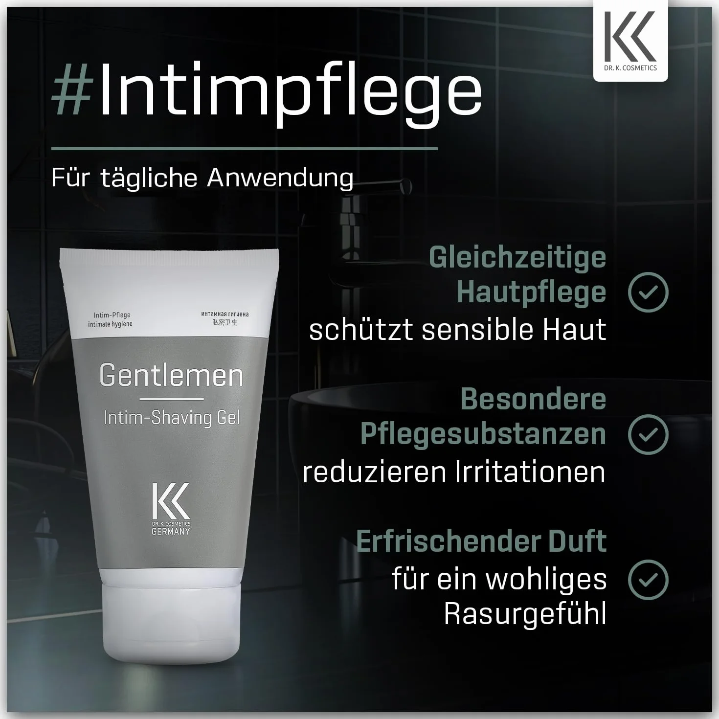 GENTLEMEN Intim-Shaving Gel pierwszy żel do golenia okolic intymnych opracowany przez urologa