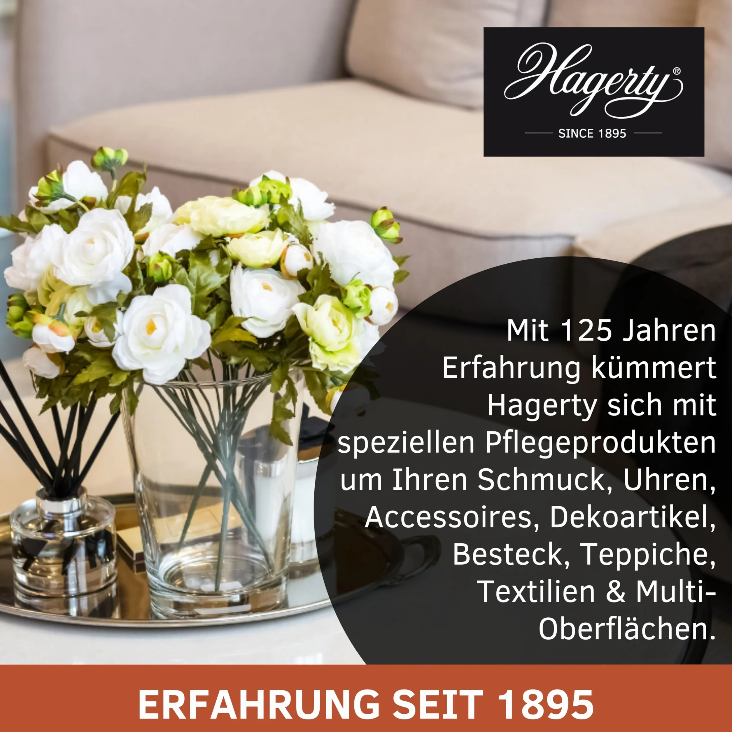 Hagerty Zestaw 2 x Crystal Clean kryształowy środek czyszczący w sprayu po 500 ml, skuteczny środek czyszczący do żyrandola, spray czyszczący do łatwego czyszczenia i pielęgnacji świeczników ze szkła