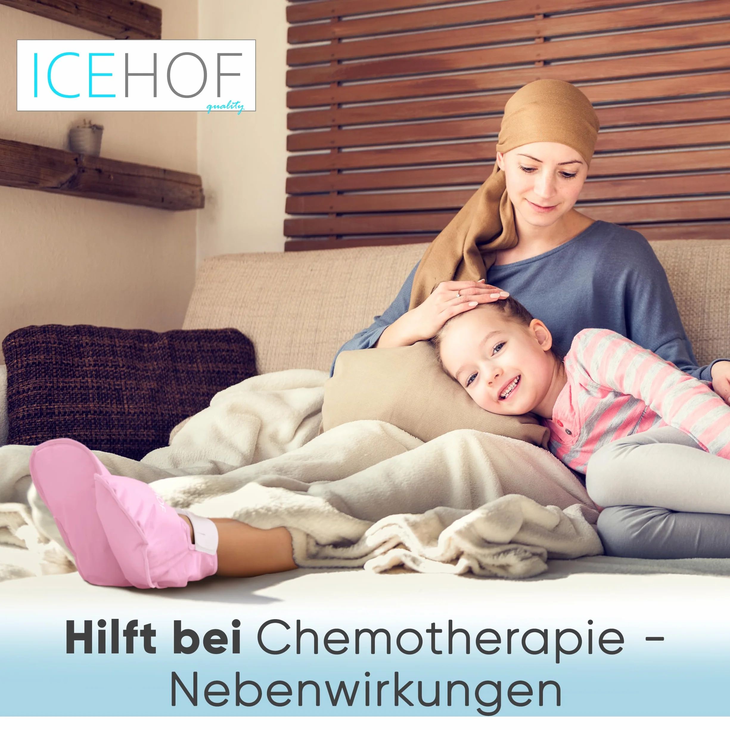 ICEHOF Buty chłodzące + buty – delikatny materiał – skarpety chłodzące z żelem, terapia zimnem dla stóp i stóp w przypadku chemioterapii, reumatyzmu, skarpety lodowe, chemioterapia, rozmiar
