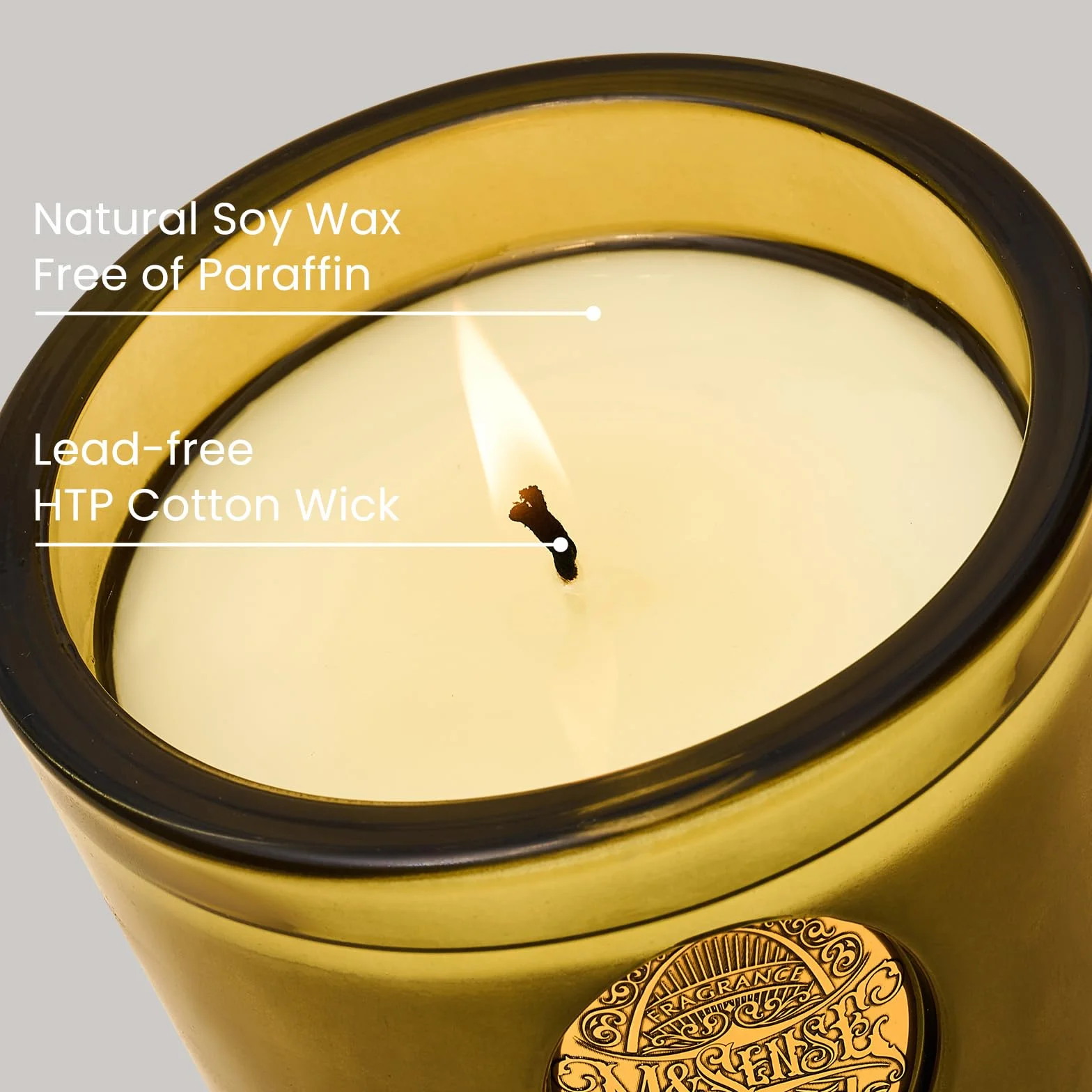 M&SENSE Świece zapachowe, prezenty dla kobiet, świeca jaśminowa, 260 g, długie palenie do 50 godzin, świece do aromaterapii, prezenty na walentynki, rocznicę, urodziny, Dzień Matki