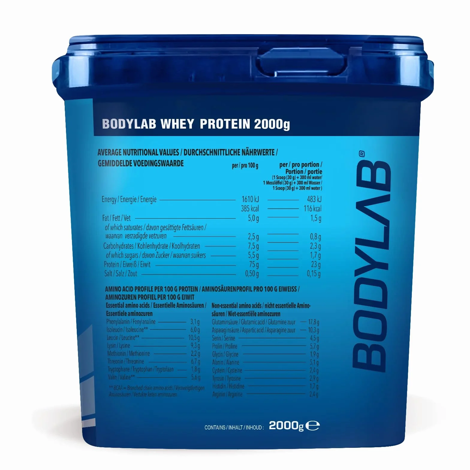 Bodylab24 Whey Protein w proszku, jogurt malinowy, 2 kg