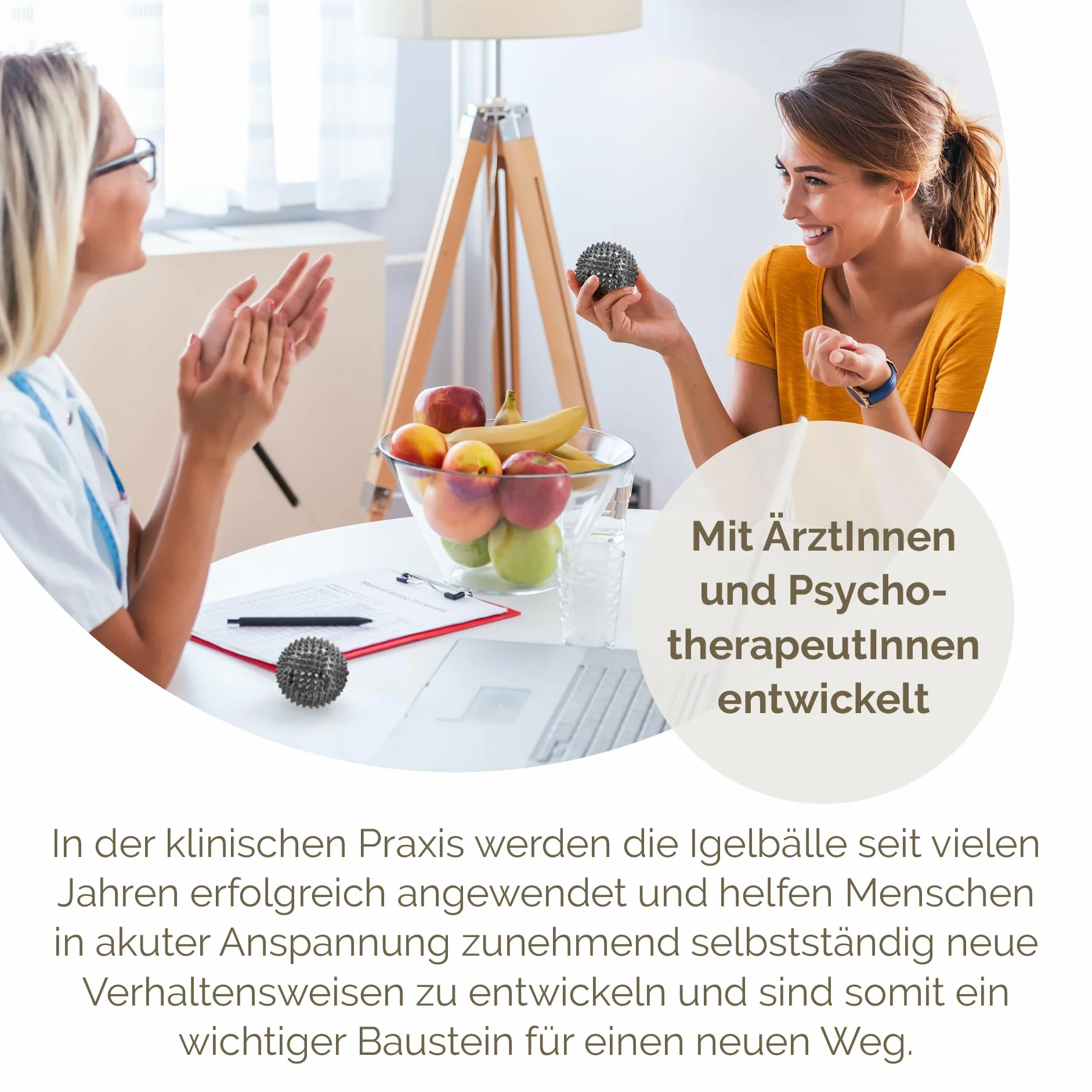 2 x DBT Skills piłka z jeżem | magnetyczna piłka do akupresury wysokiego stresu | głęboki niebieski | średnica 47 mm | do redukcji stresu lub masażu, przeciw napięciu i większej ruchliwości i