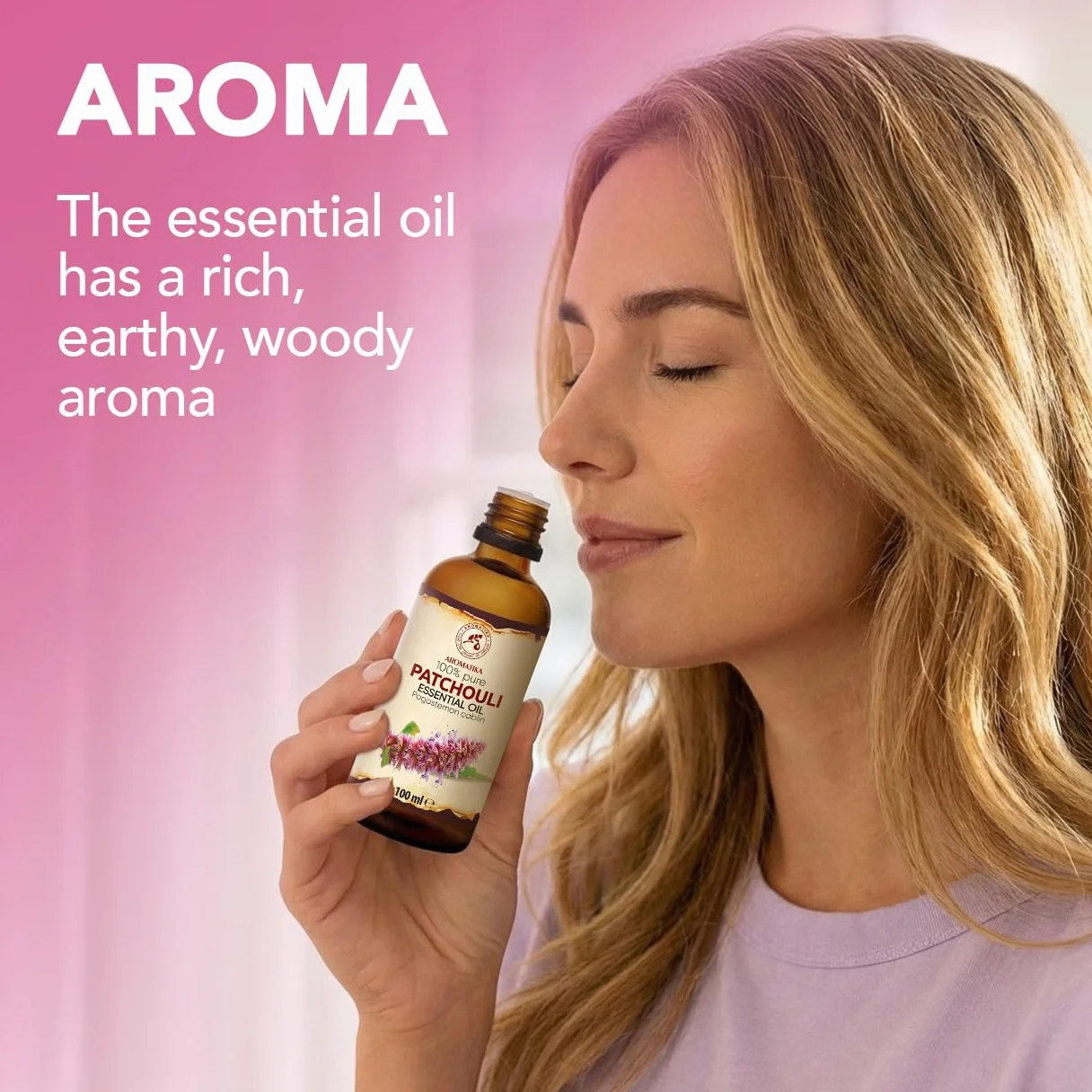 Olejek Eteryczny z Paczuli 100 ml Pogostemon Cablin Aromatyczny do Dyfuzora Aromaterapia