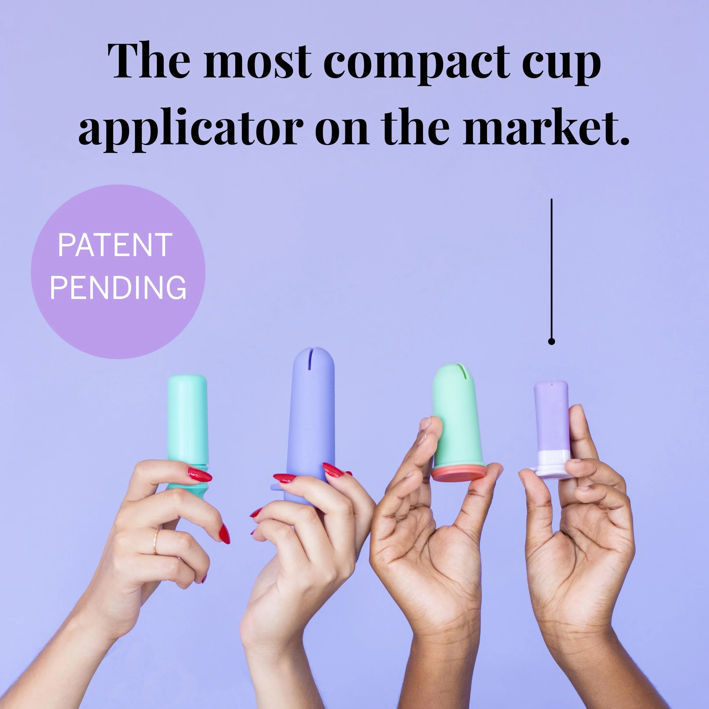 Menstrual Cup Bundle with Applicator - 100% Medical-Grade Silicone - Reusable Period Cup, 4 & 6 Tampon Capacity
