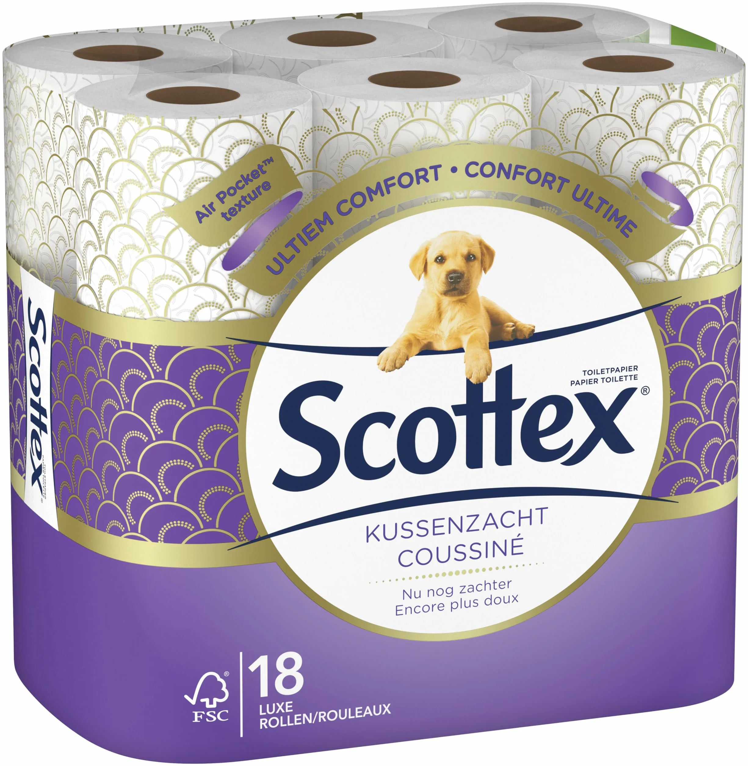 Scottex Biały papier toaletowy 18 rolek (1x18r)