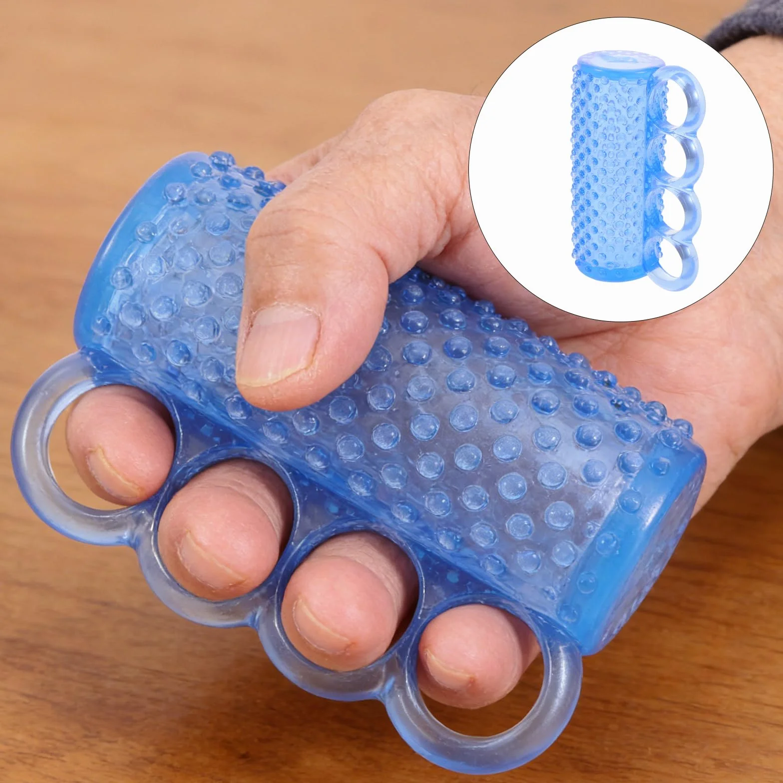 SECFOU Ergonomiczny Wzmacniacz Chwytu Dłoni z Masażem Kolcowym Siły Palców Do Rehabilitacji po Udarze i Artretyzmie Sprzęt Do Terapii Rąk Seniorów Indywidualne Ćwiczenia Mięśni Palców