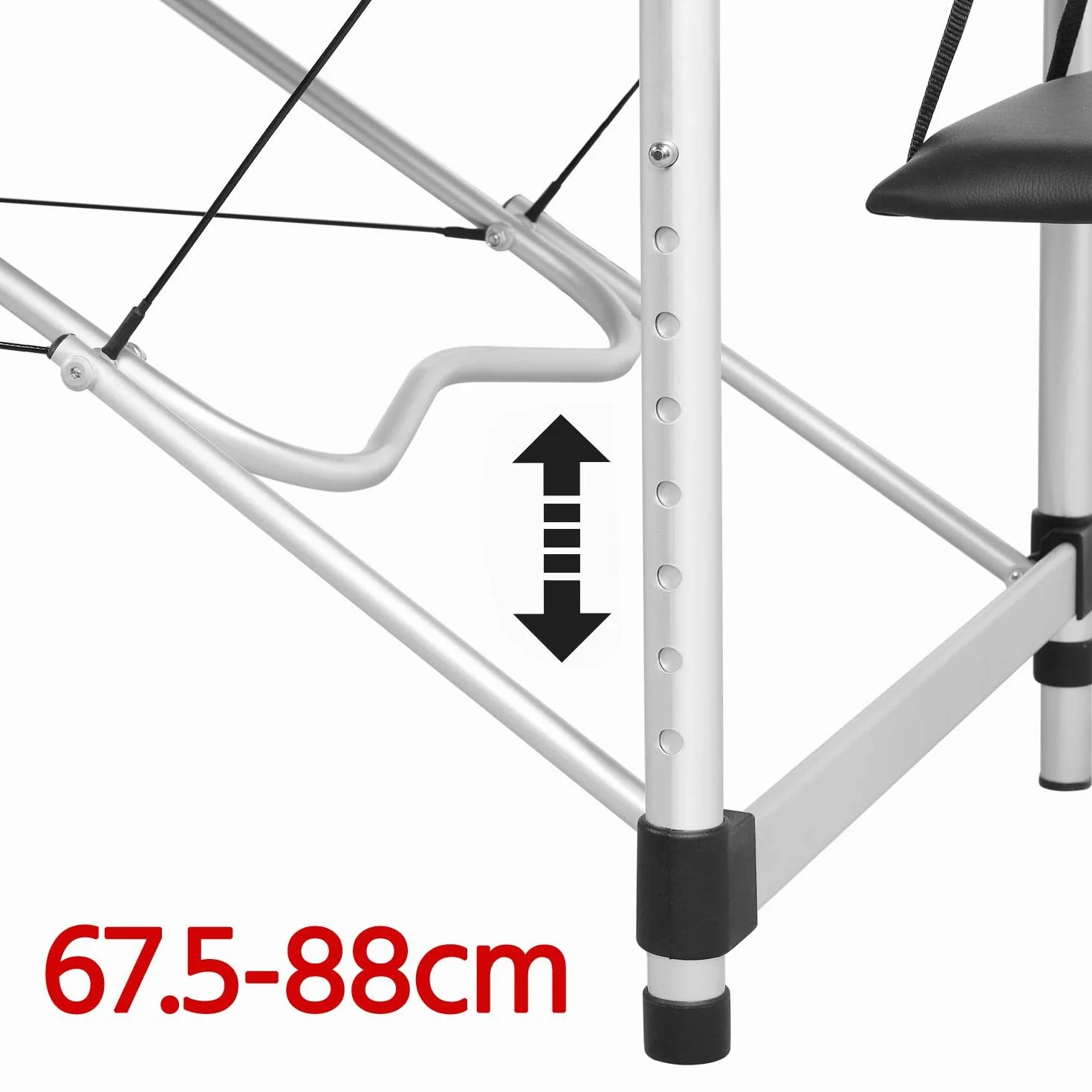 Yaheetech Składany Leżak do Masażu, 3 Strefy, Ergonomiczna Ławka z Zagłówkiem i Torbą do Przenoszenia, 213 x 70 cm, Beżowy