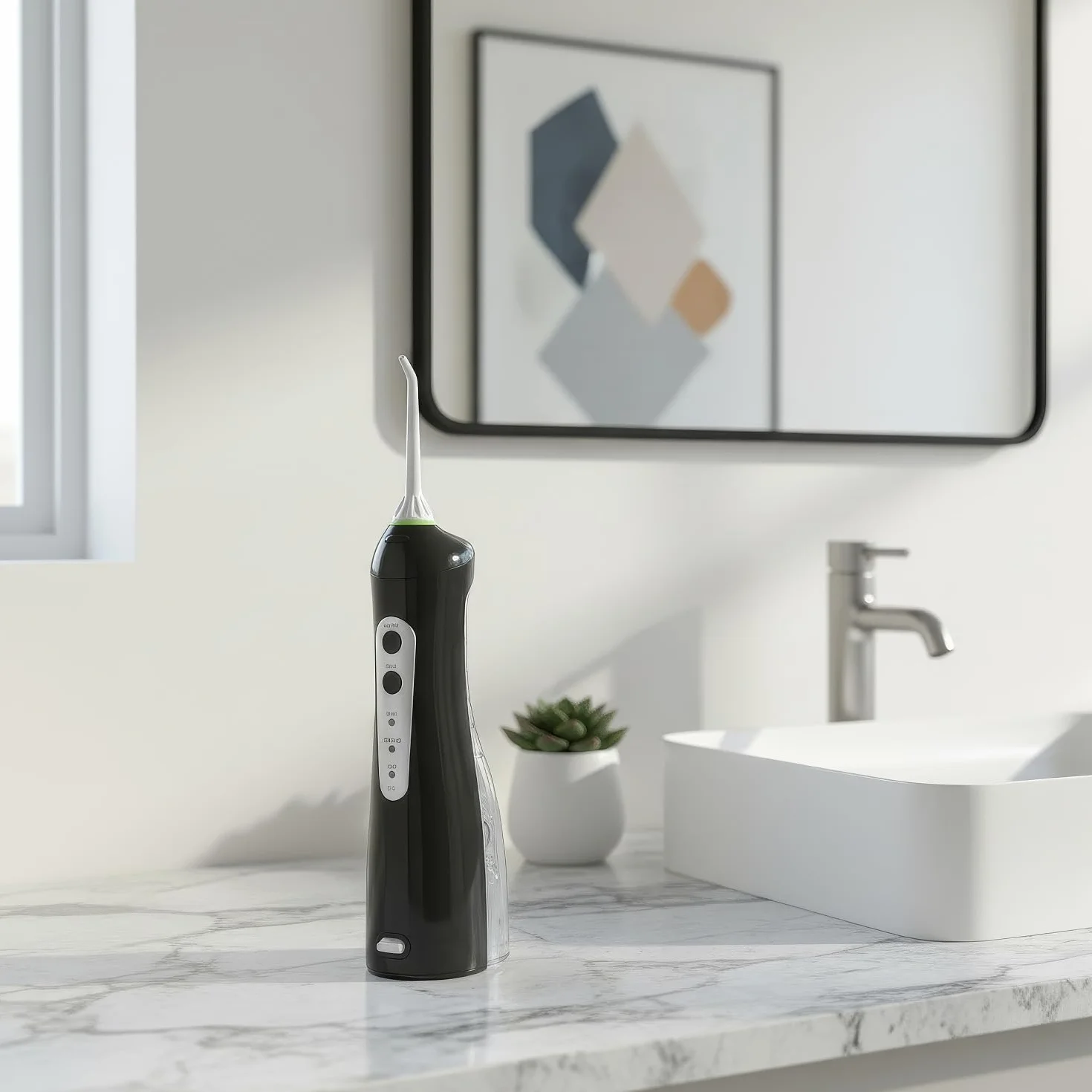 ProMedix PR-770W Irygator Bezprzewodowy 8,5 Bar IPX7 USB Czyszczenie i Masaż Dziąseł Czyszczenie Aparatów (Czarny)