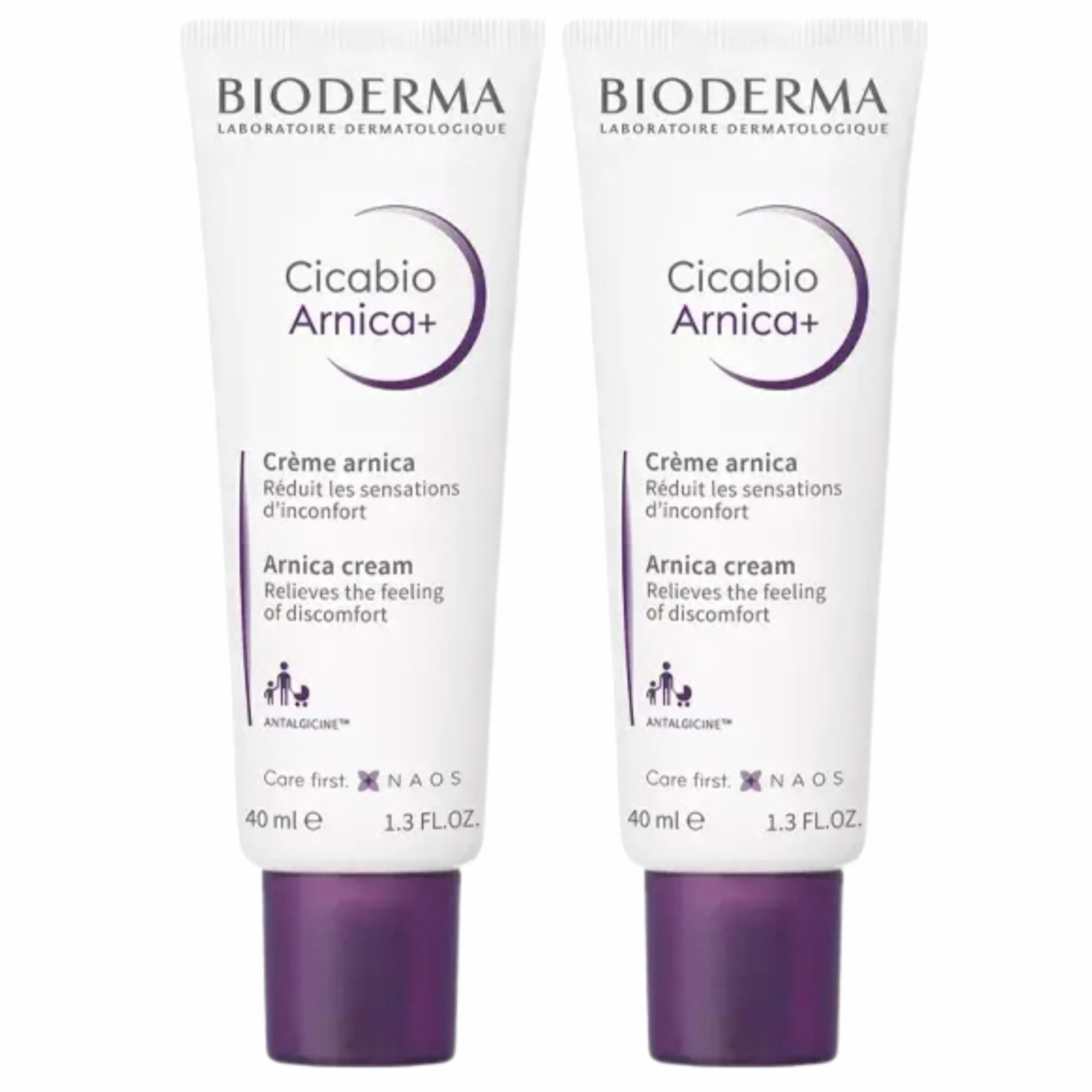 Cicabio Arnica+ | Pielęgnacja SOS do resorpcji i zmniejszenia przekrwienia, zmiany skórne, łagodzi uczucie dyskomfortu skóry, dobra tolerancja | Zestaw 2x40ML