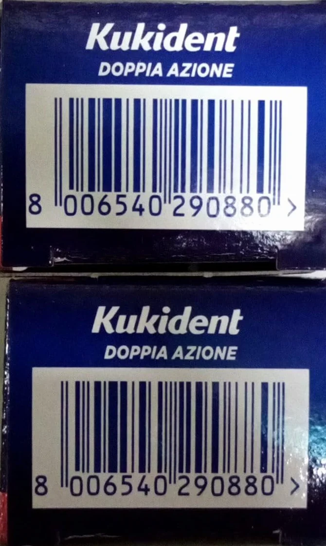 Kukident Plus Doppia Azione MAXI Crema Adesiva Dentiere Totali Parziali, 2 x 65 g