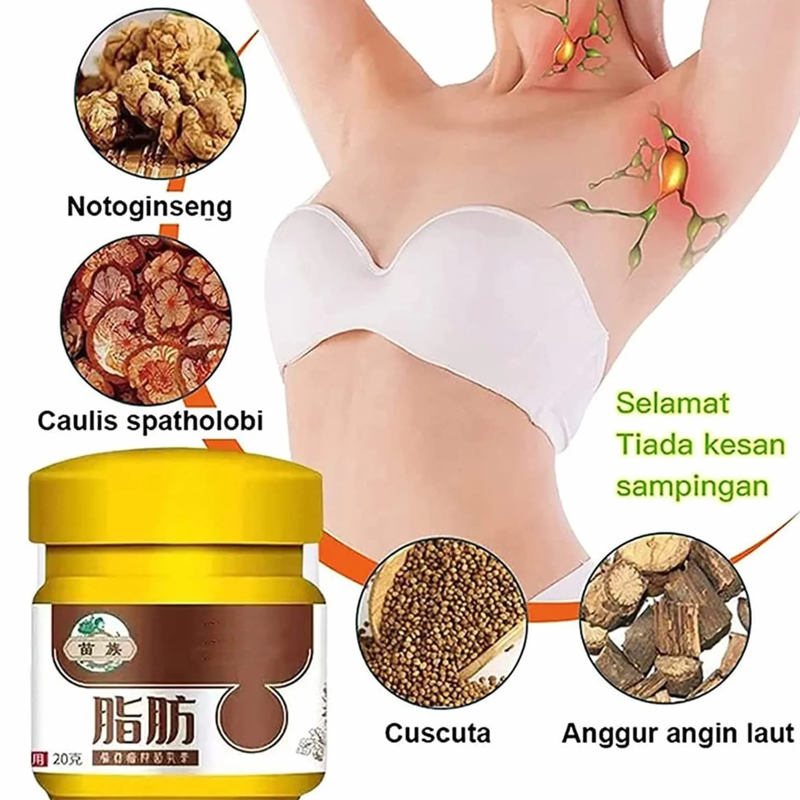 MiaoZU HuangFuTang krem do usuwania tłuszczaków, 20 g, zatrzymaj tłuste guzki, pozbądź się tłustych grudek tłuszczaka (2 szt.)
